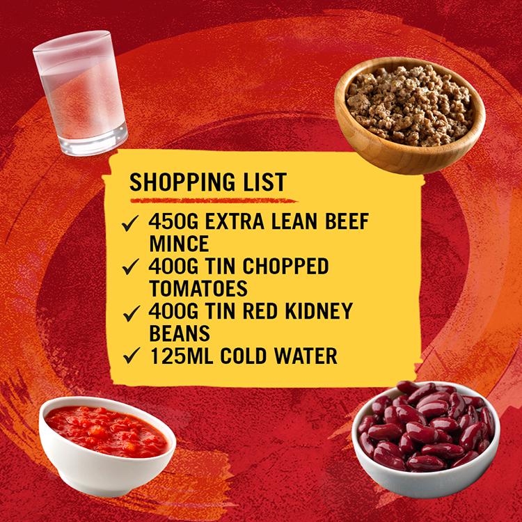 Schwartz Hot Chilli Con Carne Recipe Mix 41g thumbnail 3