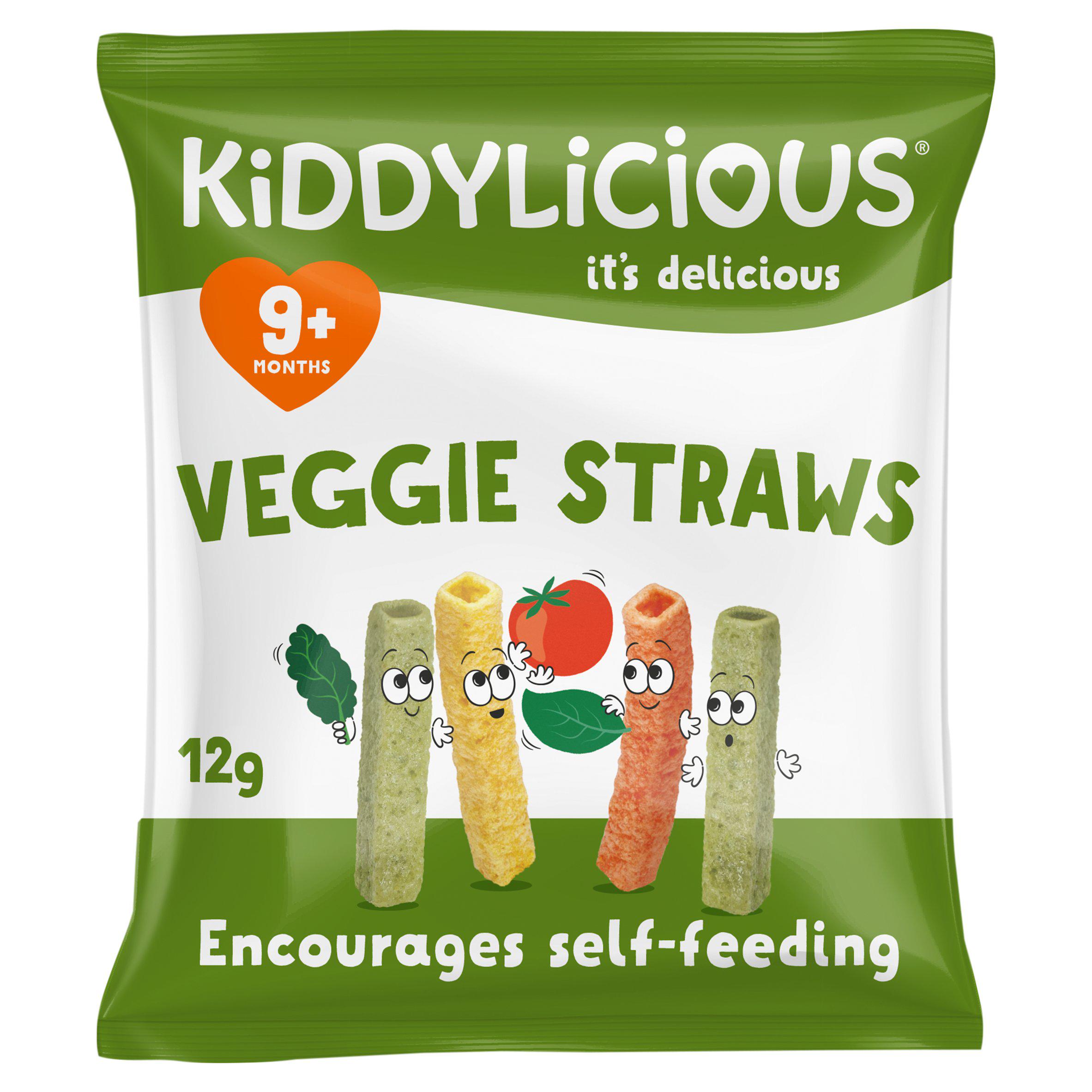 Kiddylicious Veggie Straws Baby Snacks 12g