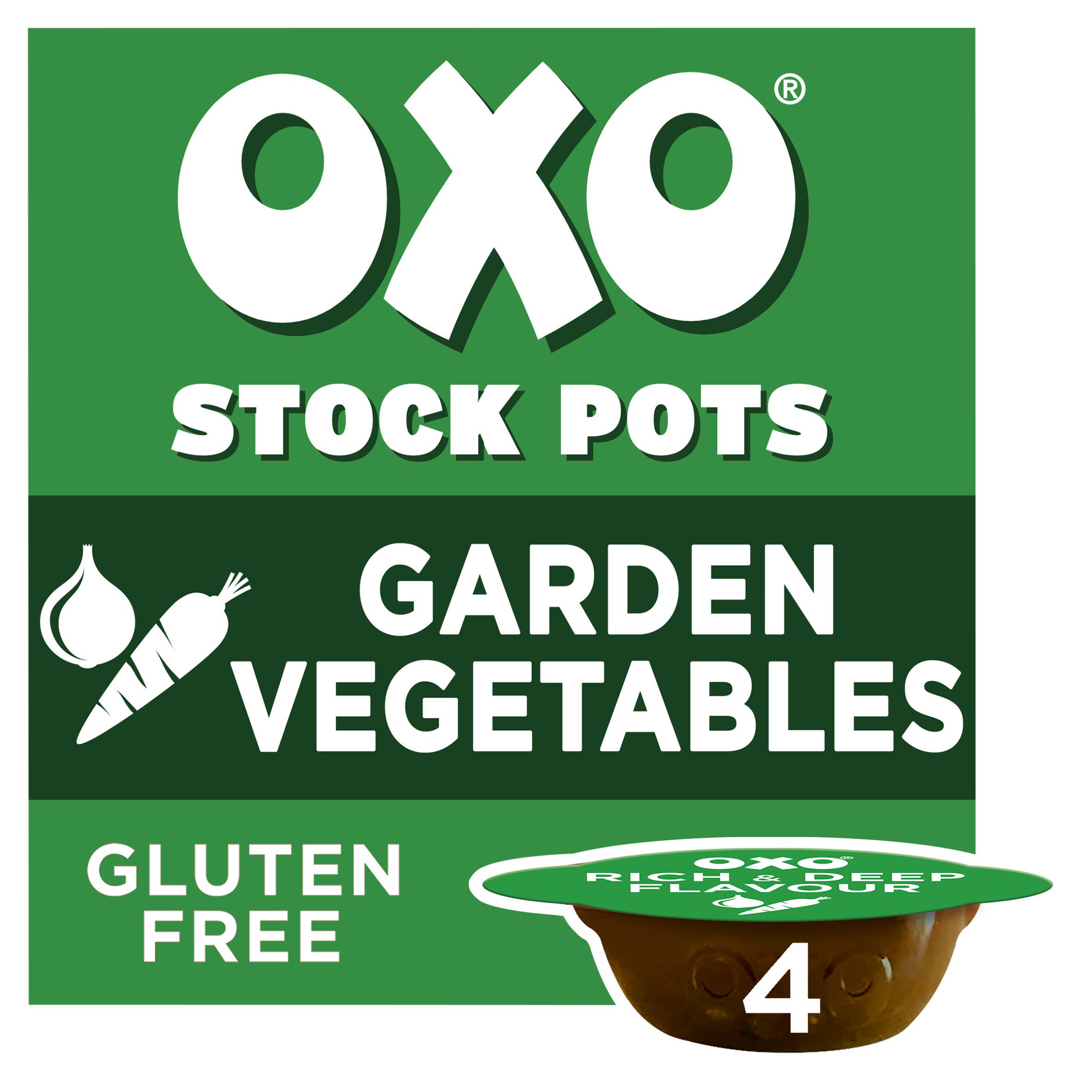 Garden Vegetables Stock Pots 4 x 20g
