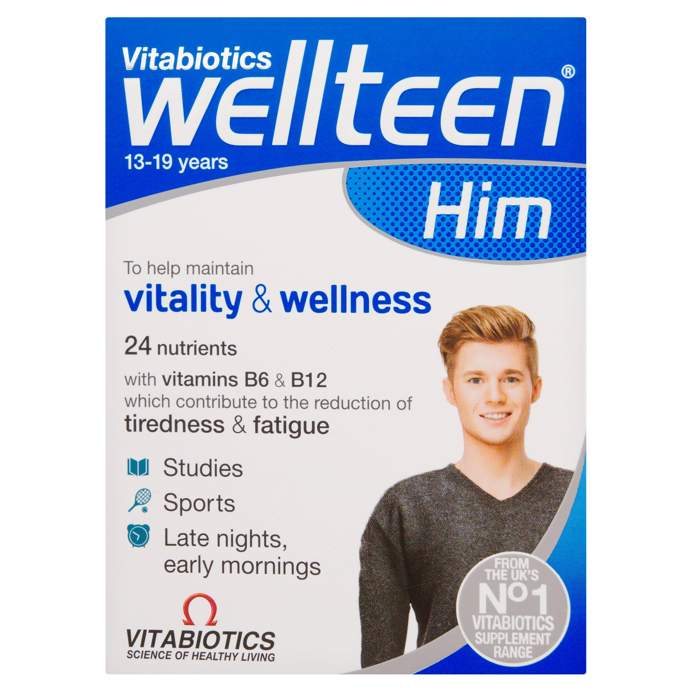 Vitabiotics Wellteen Him Vitality & Wellness Tablets