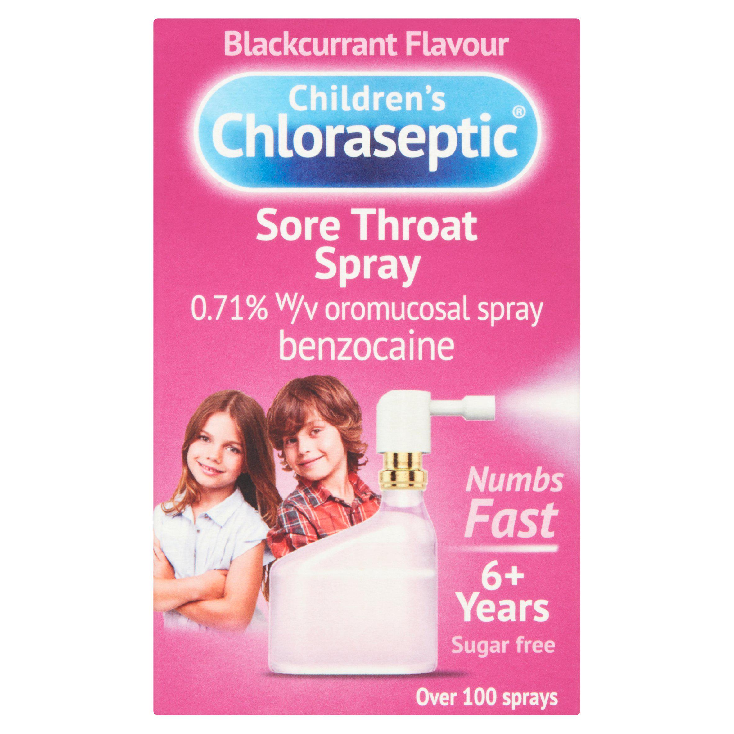Sore Throat Spray Blackcurrant Flavour 6+ Years 15ml