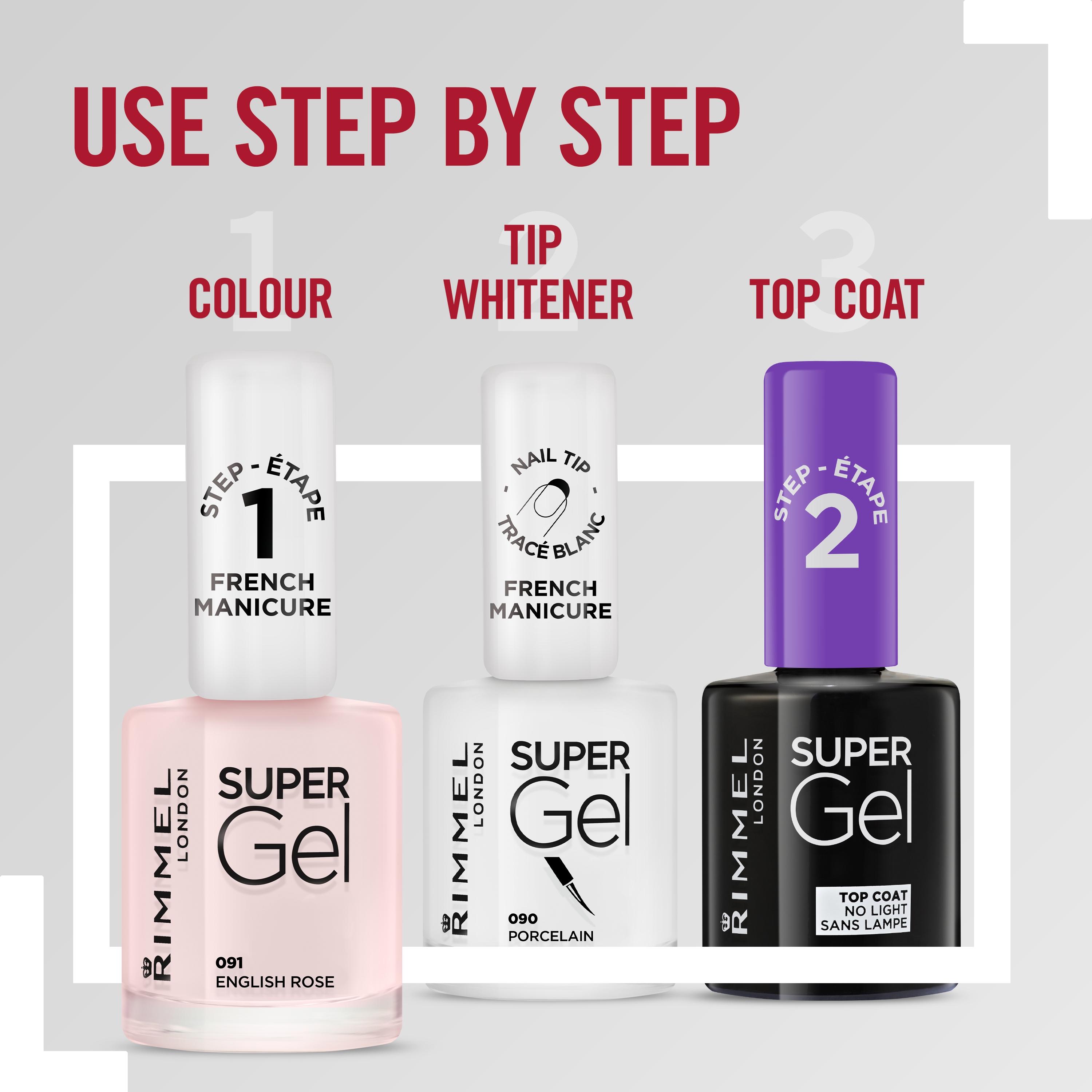Rimmel London Super Gel French Manicure 091 English Rose 12ml thumbnail 3