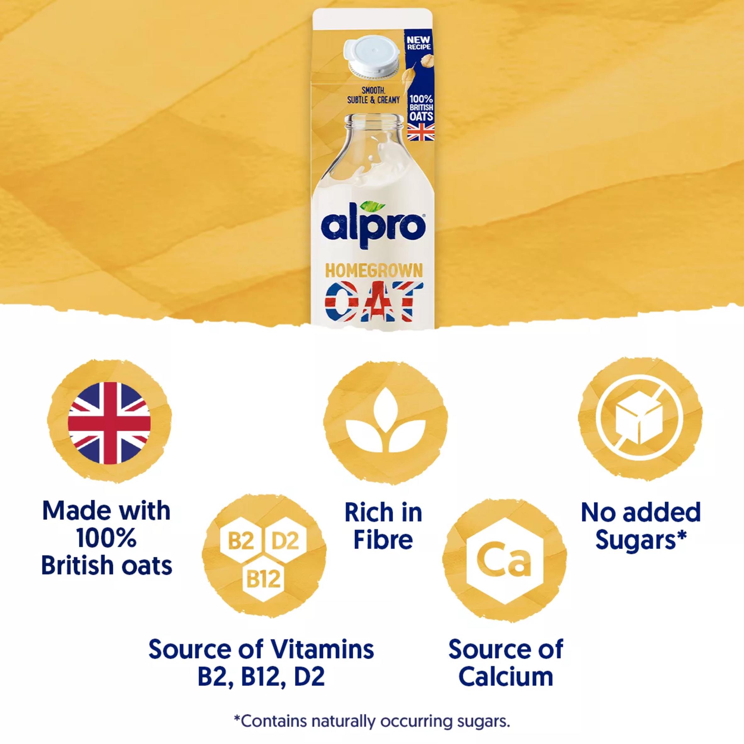 Alpro 1L Oat Original Chilled Dairy Free Drink thumbnail 2