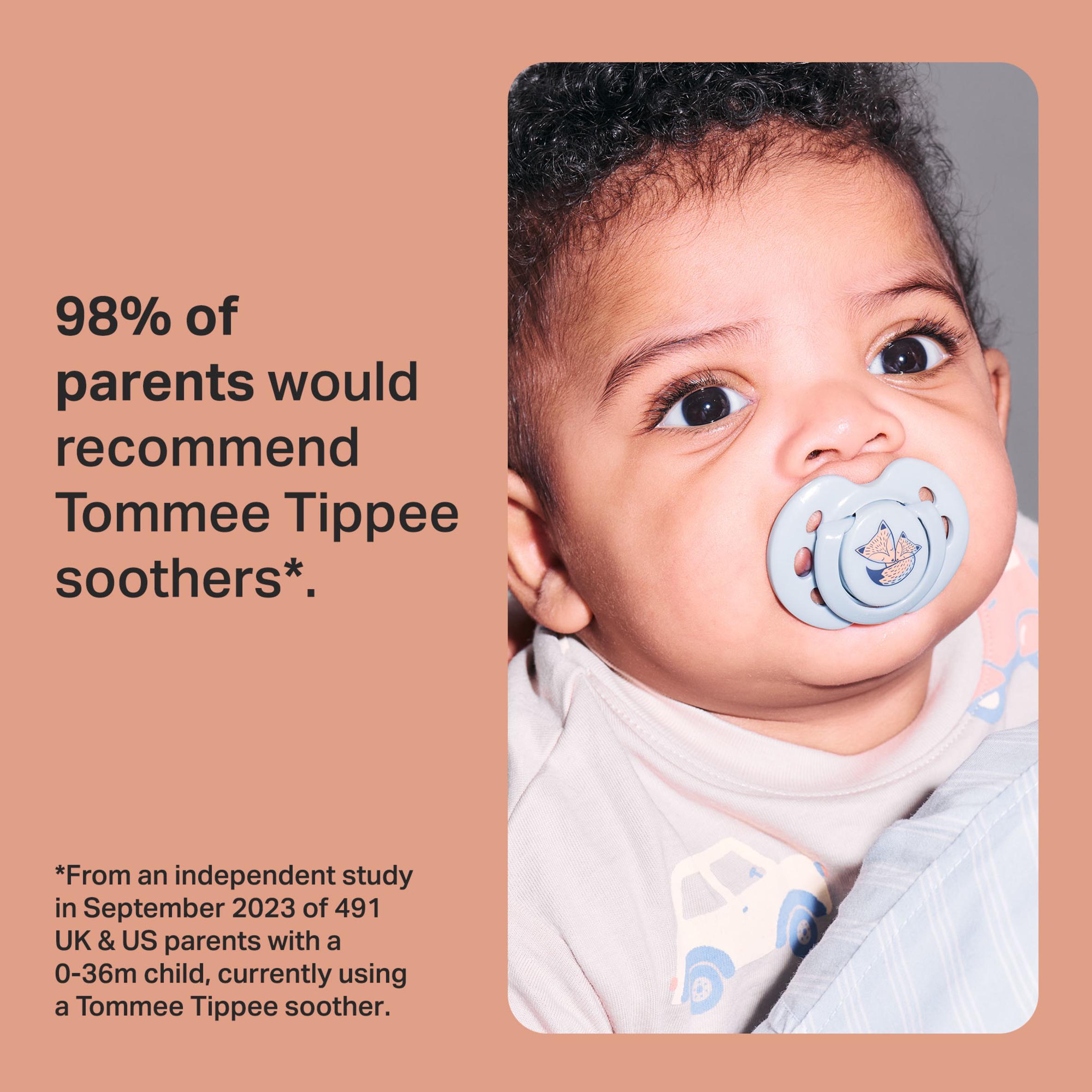 Tommee Tippee Closer to Nature Fun Style x2 Orthodontic Soothers 18-36m thumbnail 3