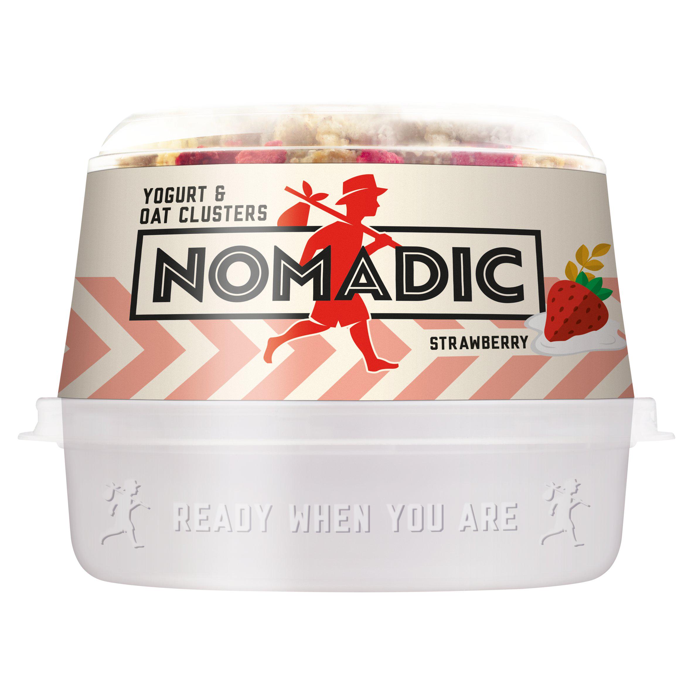 Nomadic Low Fat Yogurt & Oat Clusters - Strawberry 169g