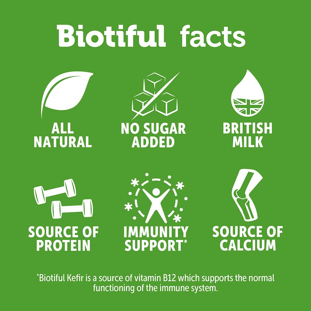 Biotiful Gut Health Kefir Milk Drink Cherry 500ml thumbnail 2