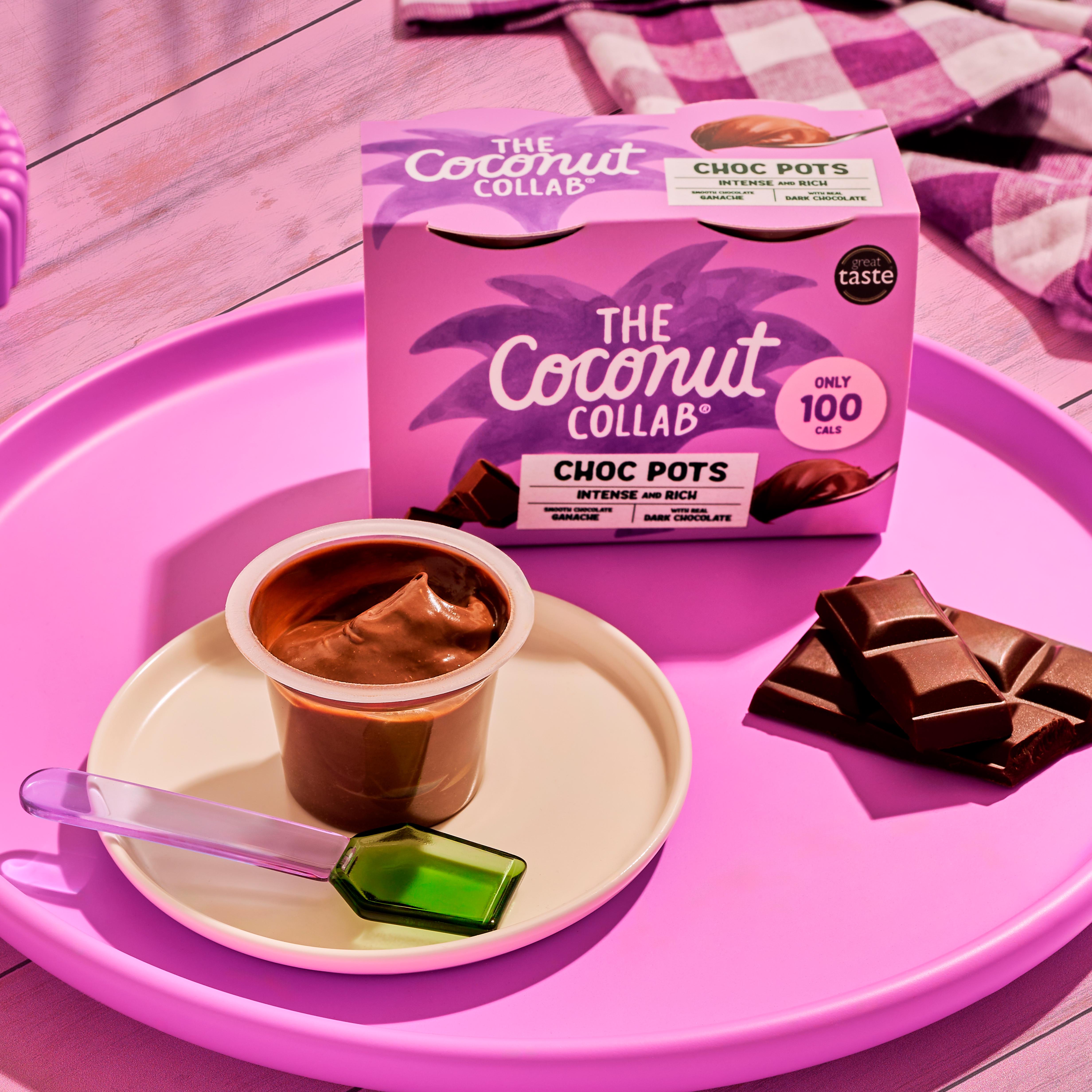 The Coconut Collab Choc Pots chocolate dessert 4x45g thumbnail 5