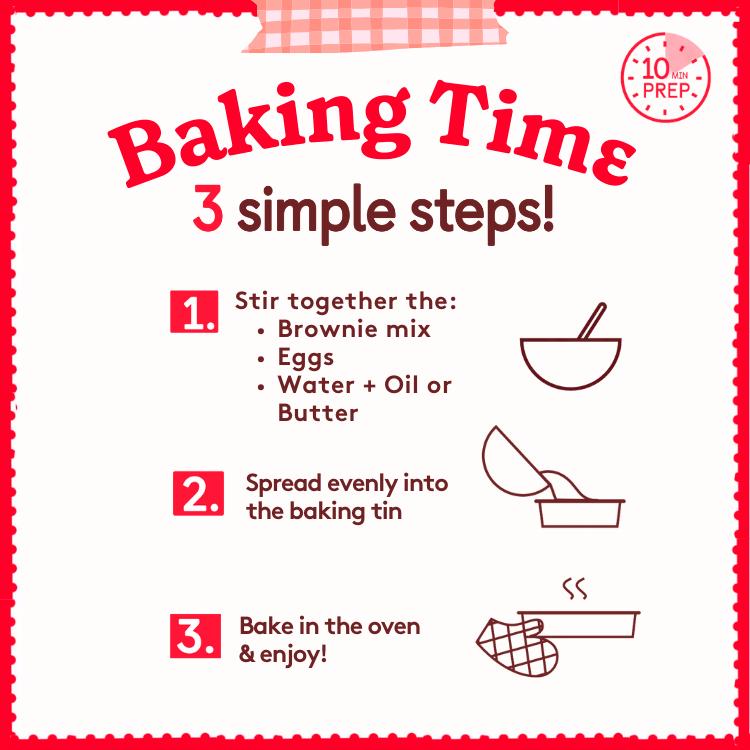 Betty Crocker Triple Chocolate Chunk Brownie Mix 415g thumbnail 4
