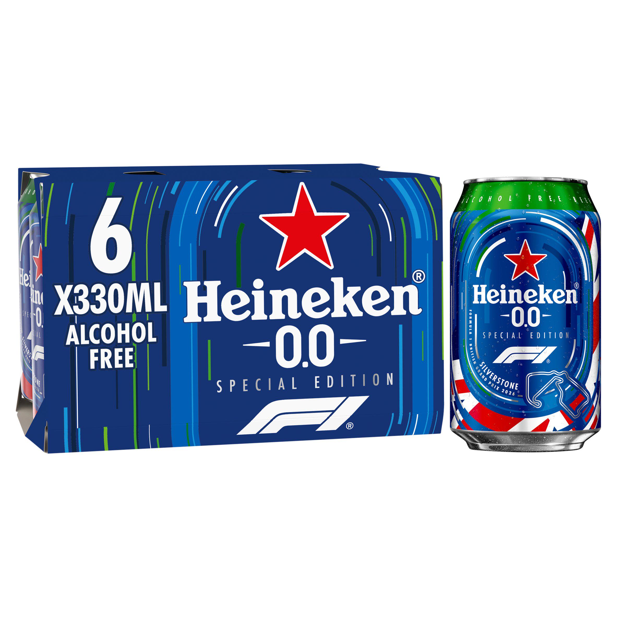 Heineken 0.0 Alcohol Free Beer Cans