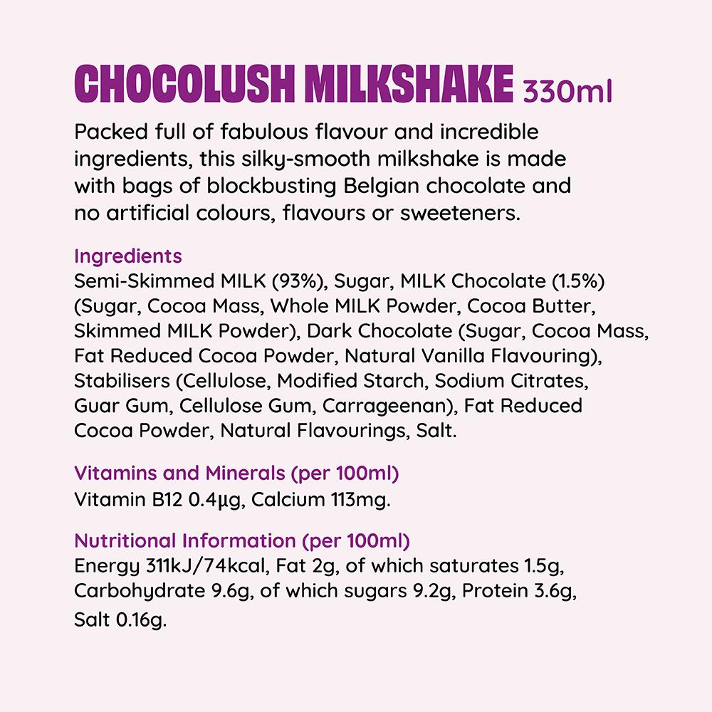 Shaken Udder Chocolush Milkshake 330ml thumbnail 3