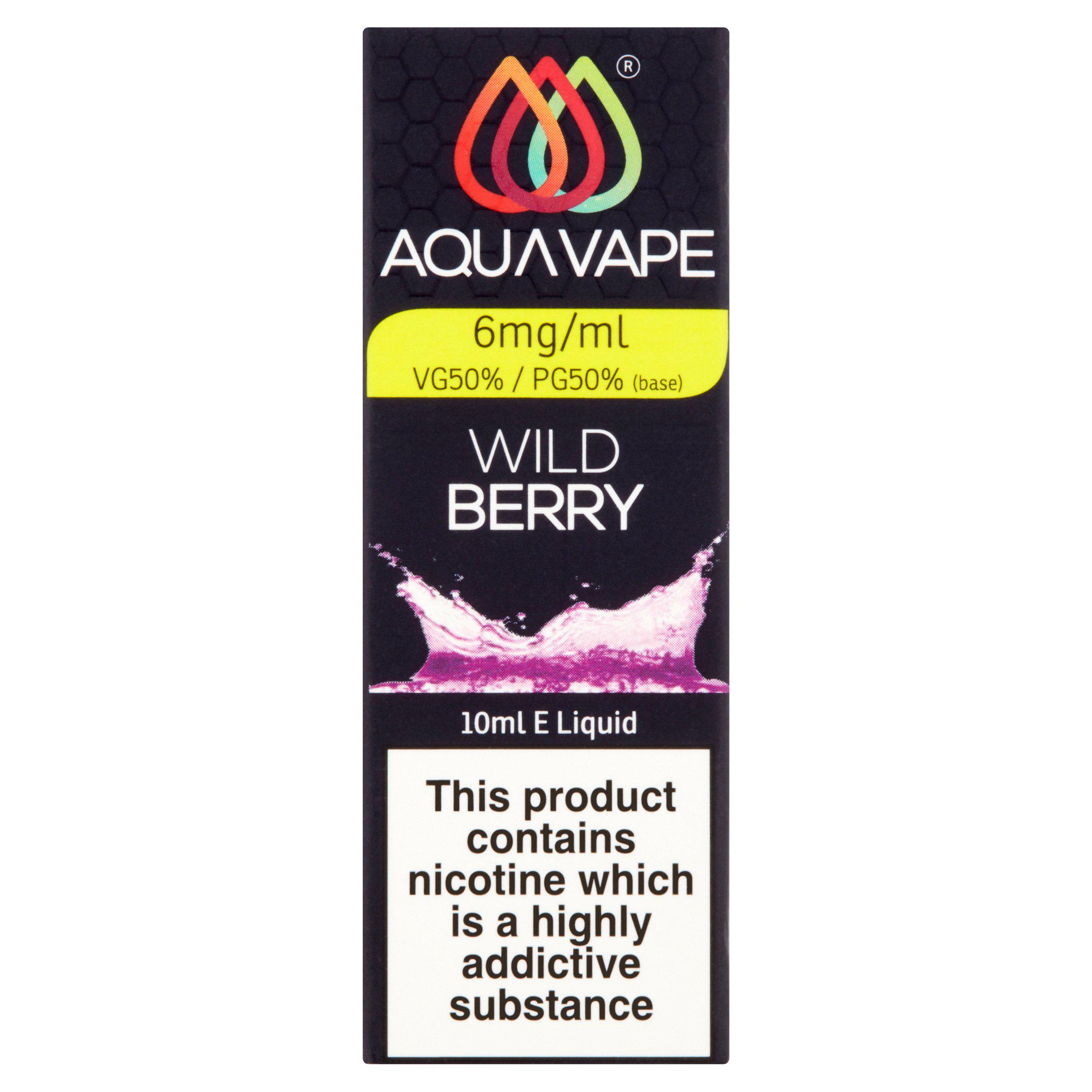 Aqua Vape Liquid Refill Wild Berry 6mg