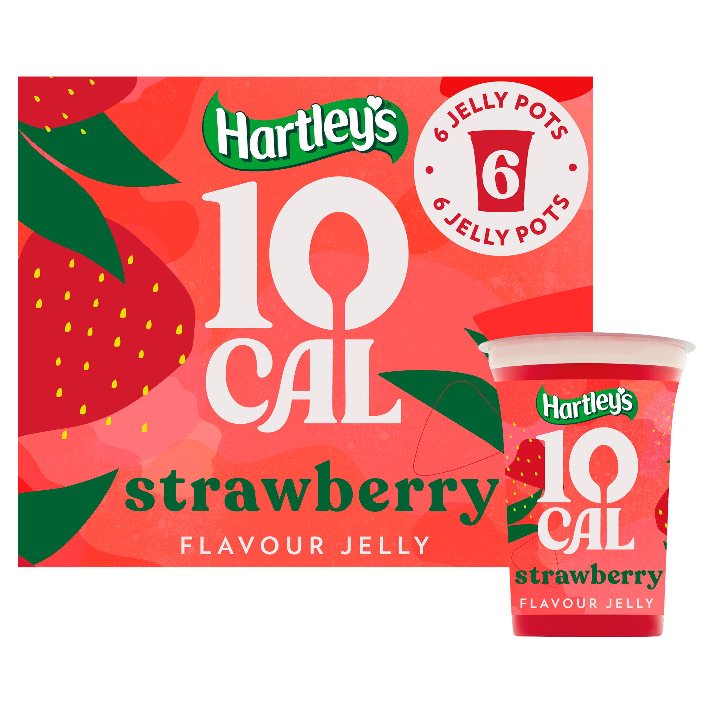 10 Cal Strawberry Flavour Jelly Pots 6 x 175g (1.05kg)