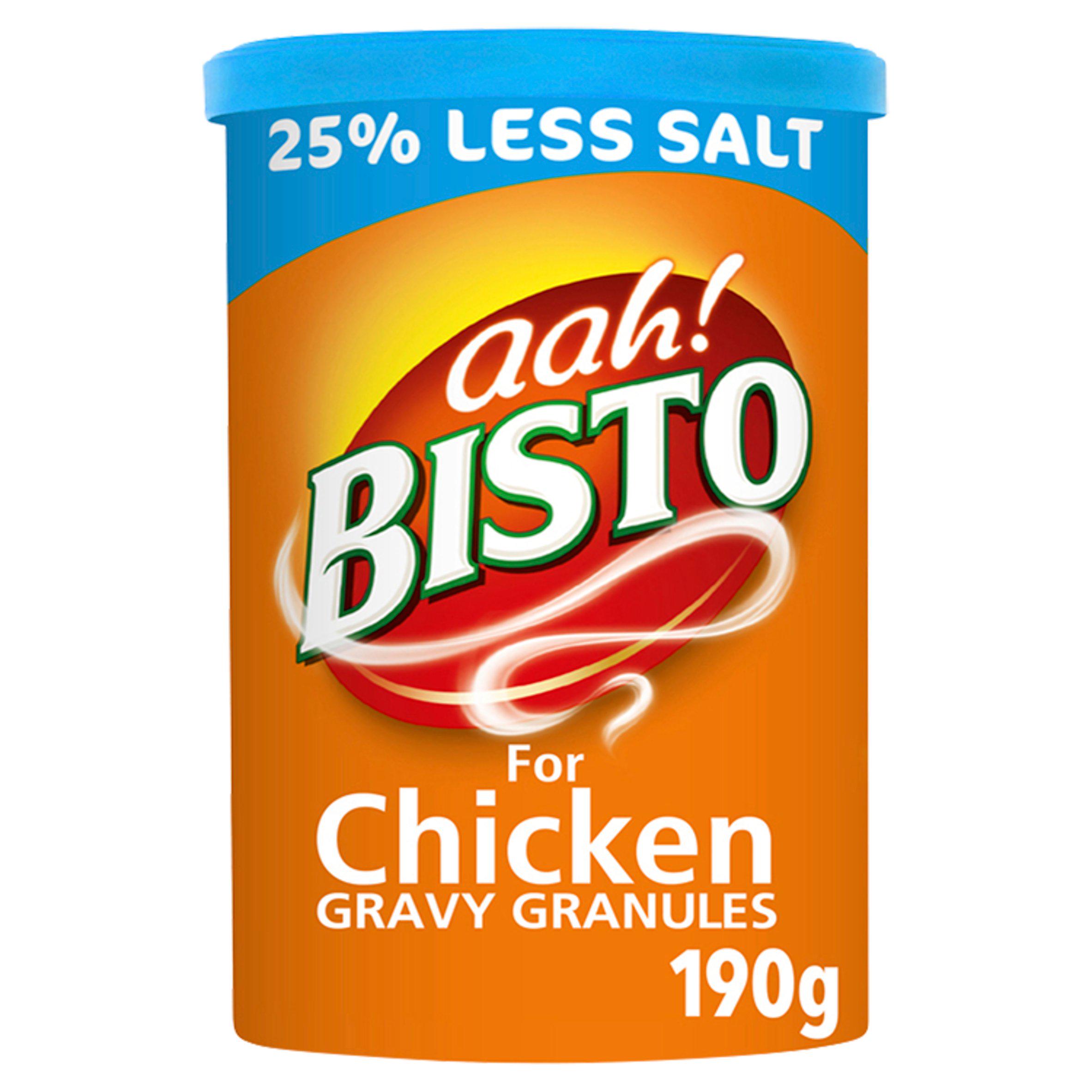 Bisto 190g Reduced Salt Chicken Gravy Granules