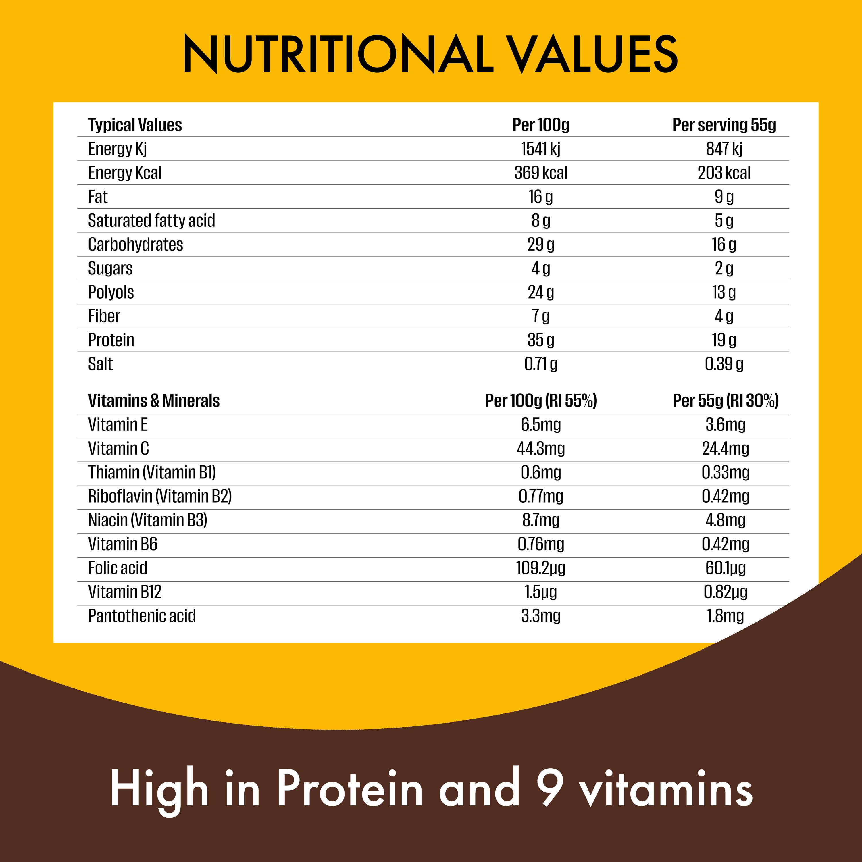 Fulfil Chocolate Peanut & Caramel Flavour Vitamin & Protein Bar 55g thumbnail 5