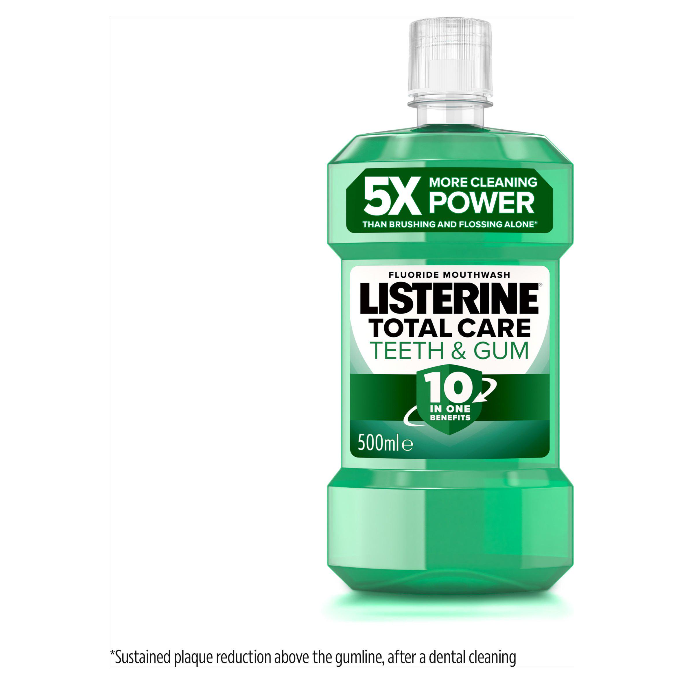 Listerine Total Care Teeth and Gum 10-in-1 Benefit Fresh Mint Mouthwash