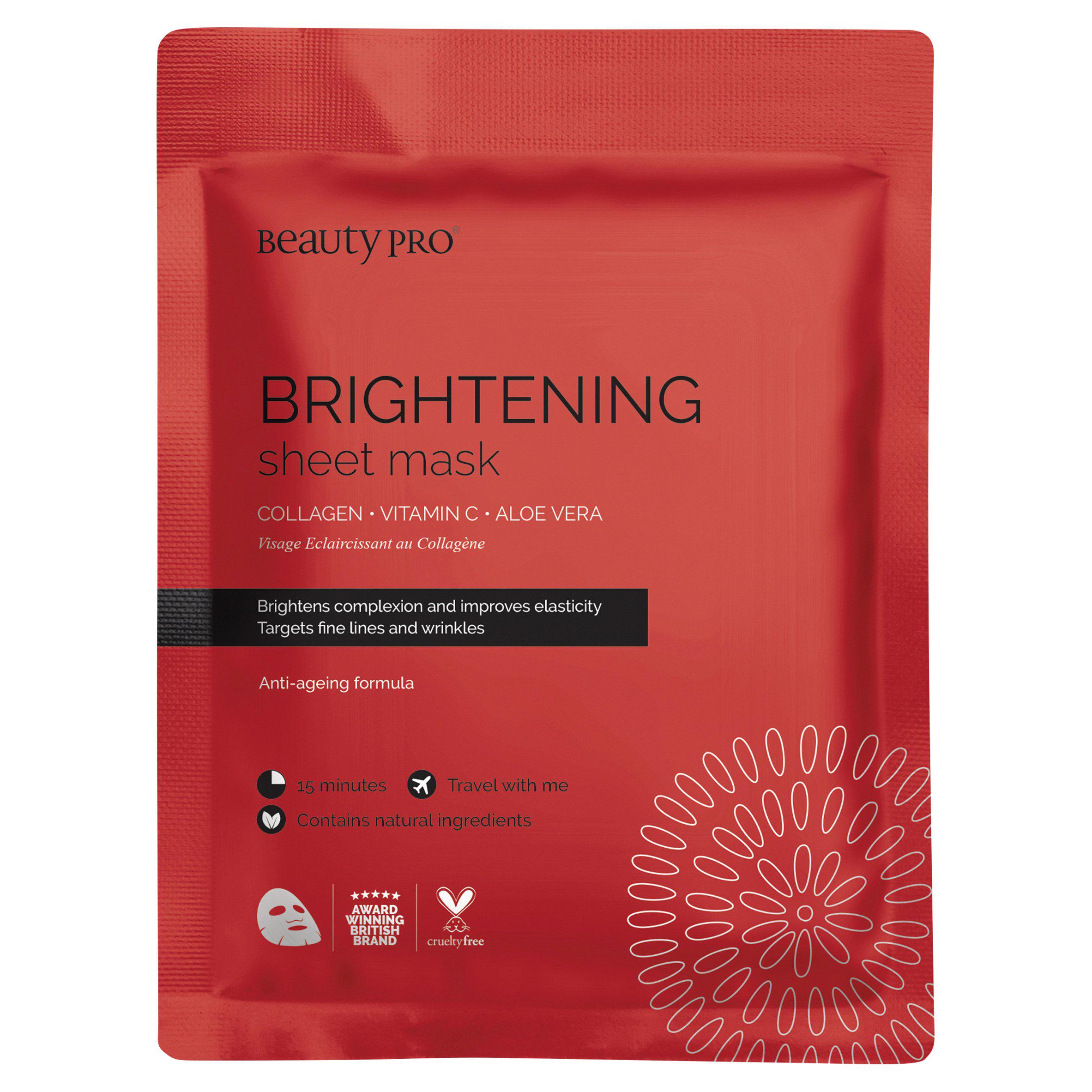 BEAUTYPRO Vitamin C Brightening Facial Sheet Mask