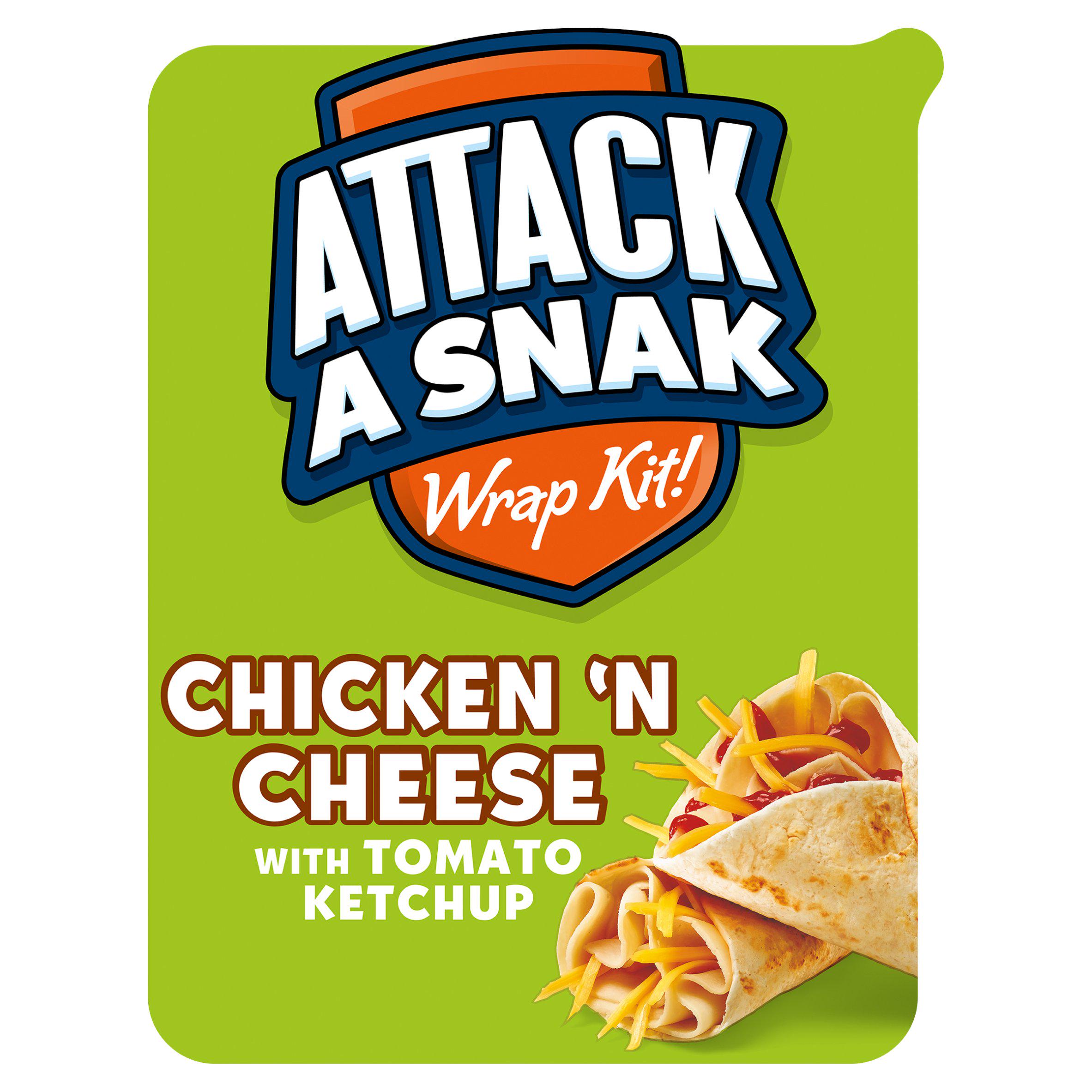 Attack-A-Snack Chicken & Cheese Wrap