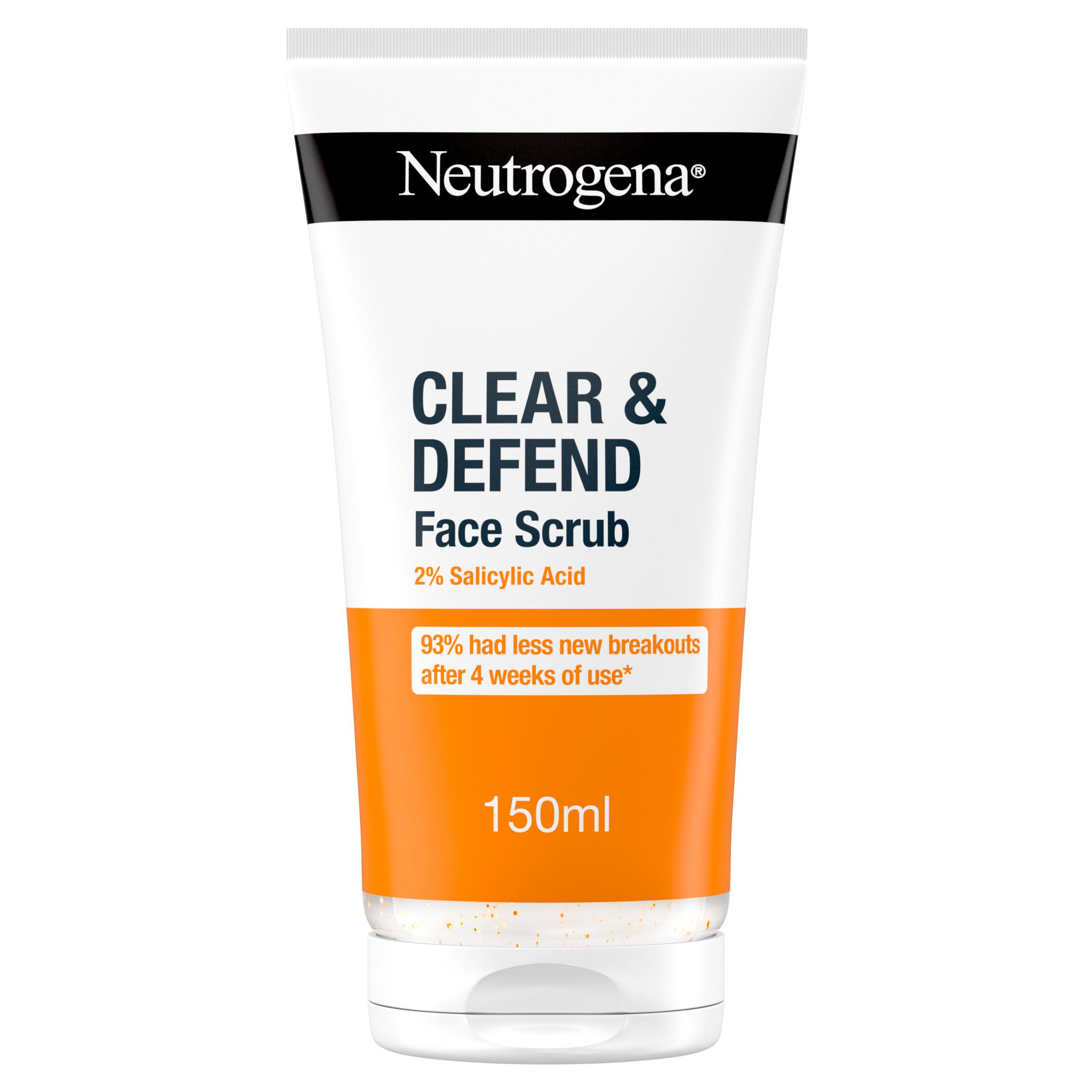 Neutrogena Clear & Defend Face Scrub with 2% Salicylic Acid