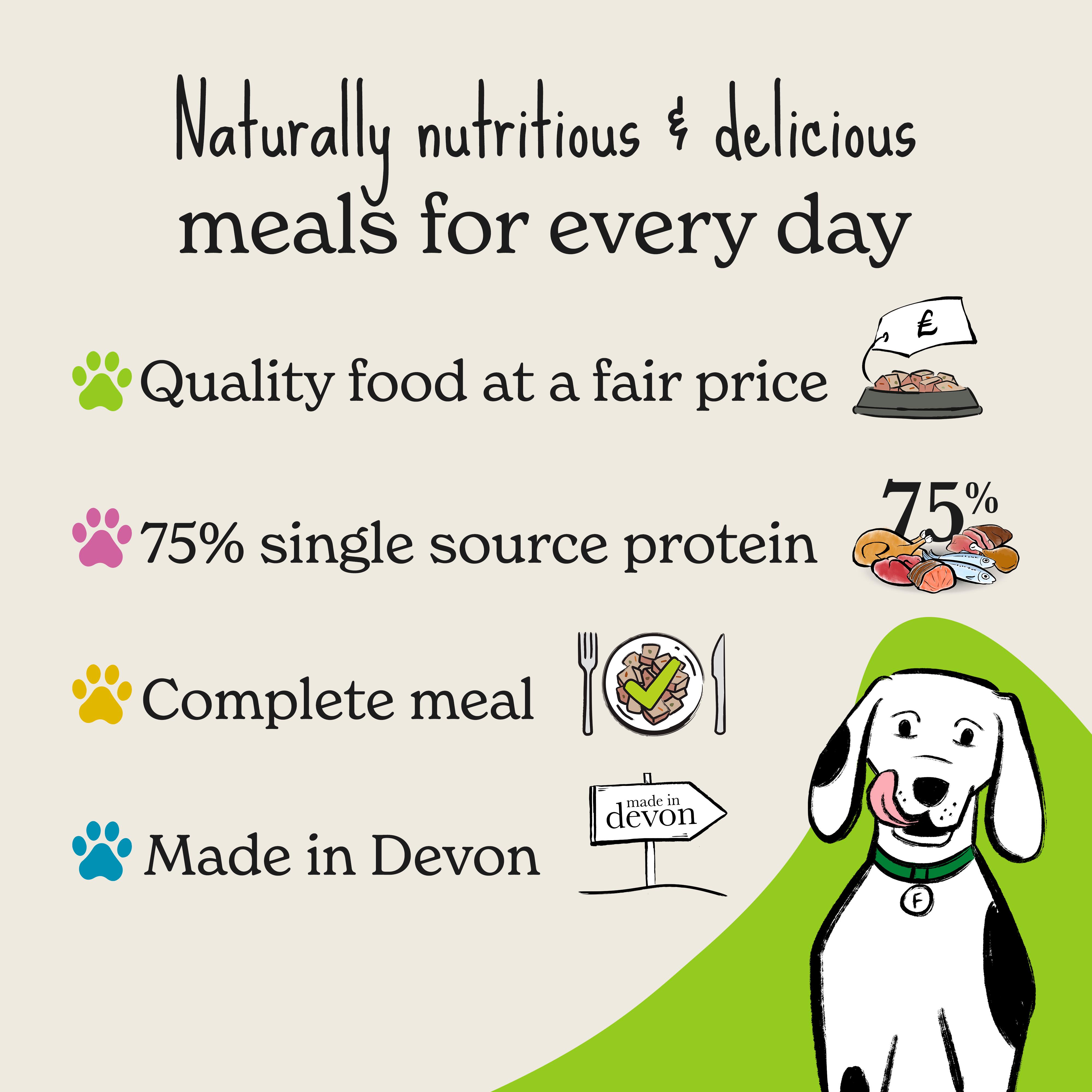 Forthglade Adult Dog Food 1 Year+ Turkey with Sweet Potato & Vegetables Complete Meal 395g thumbnail 4