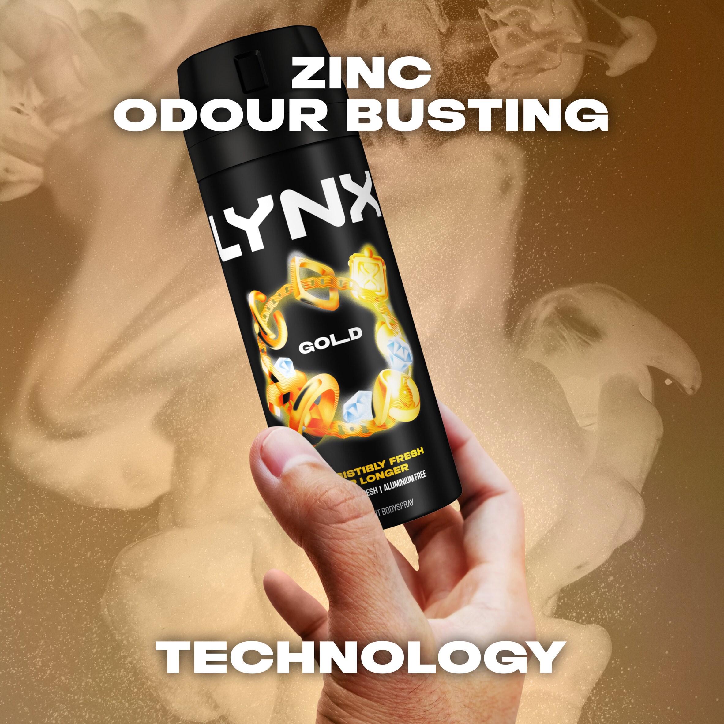 Lynx Gold 48h Deodorant Body Spray for Men 150ml thumbnail 2