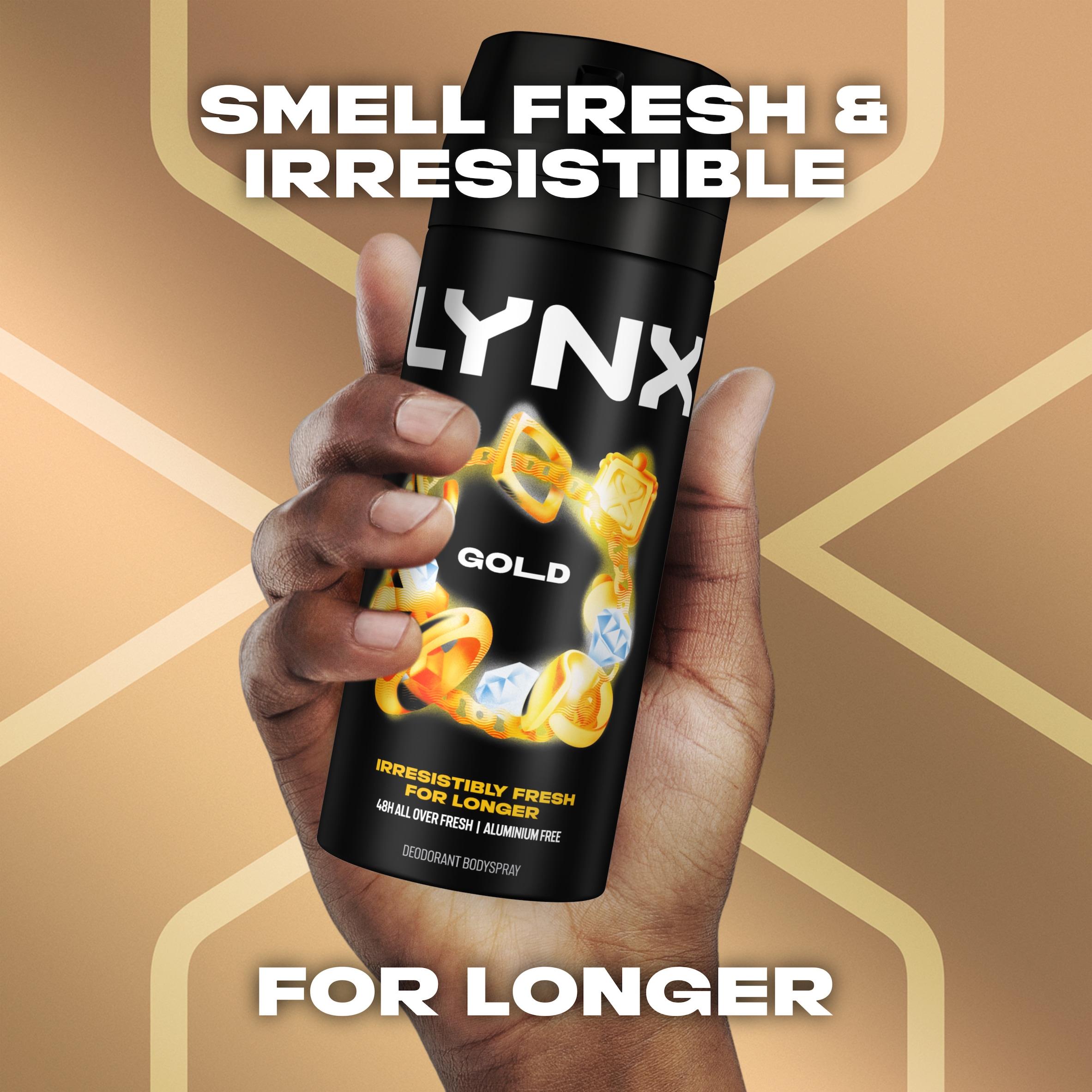 Lynx Gold 48h Deodorant Body Spray for Men 150ml thumbnail 3