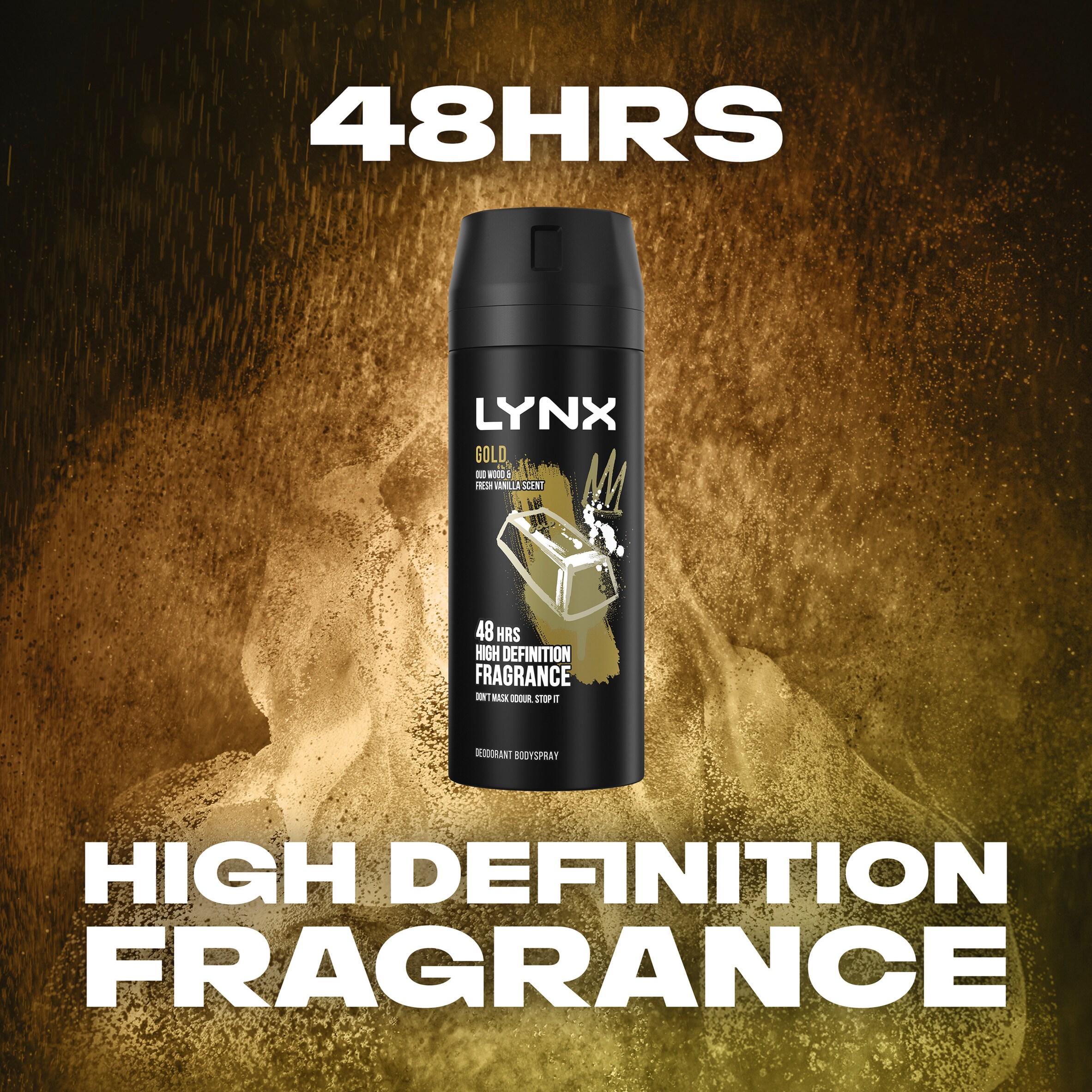 Lynx Gold 48h Deodorant Body Spray for Men 150ml thumbnail 4