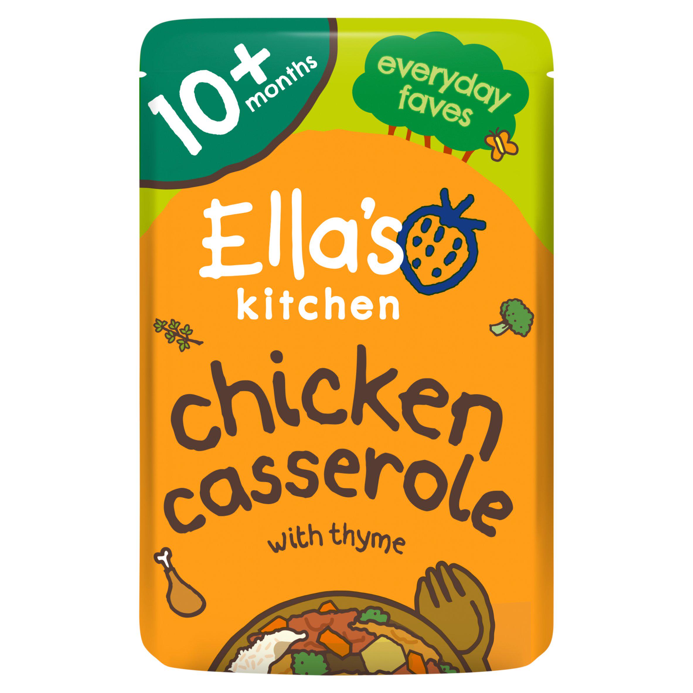Ella's Kitchen Chicken & Rice Casserole Baby Food Pouch 10+ Months
