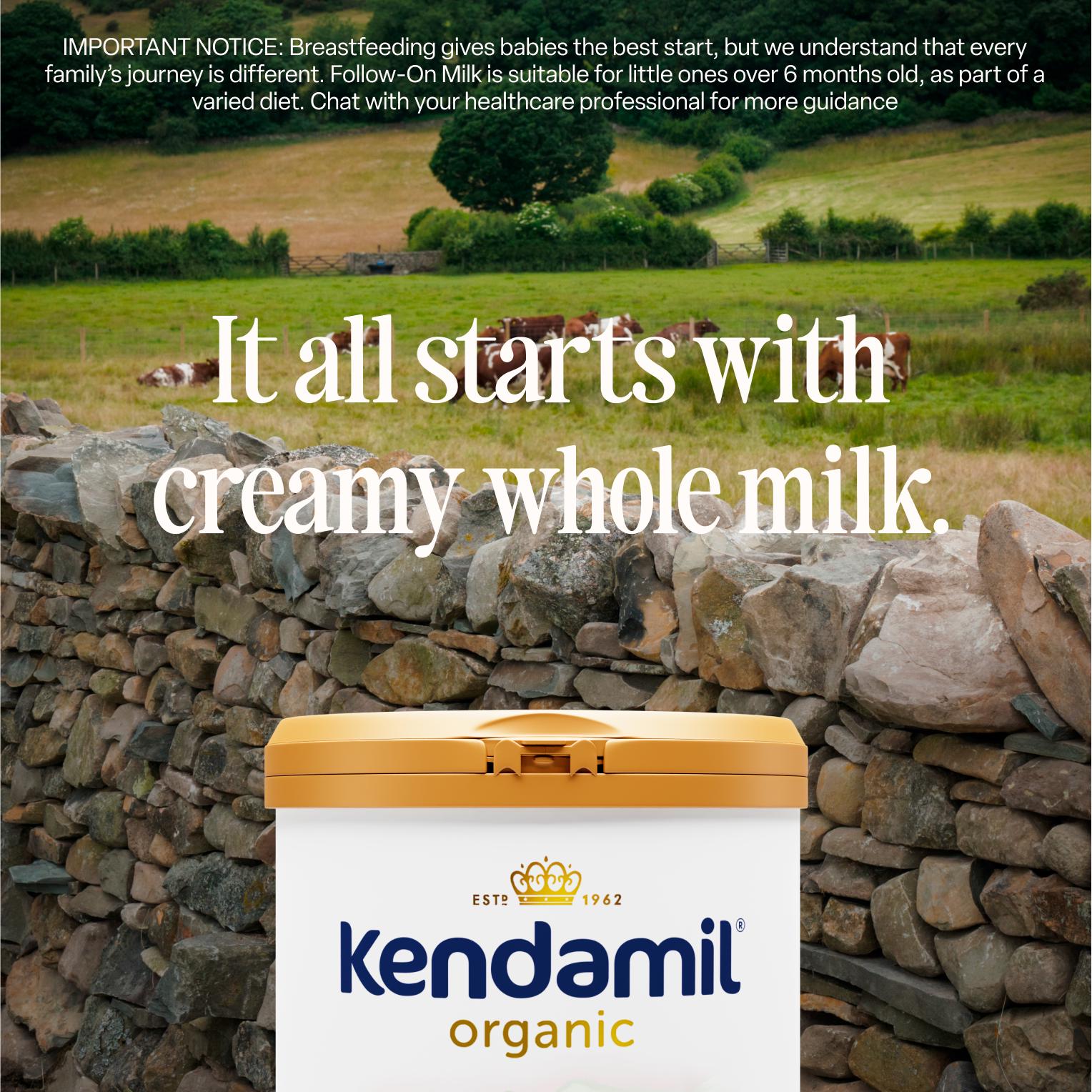 Kendamil Organic 1 First Infant Baby Milk Powder Formula from Birth 800g thumbnail 2
