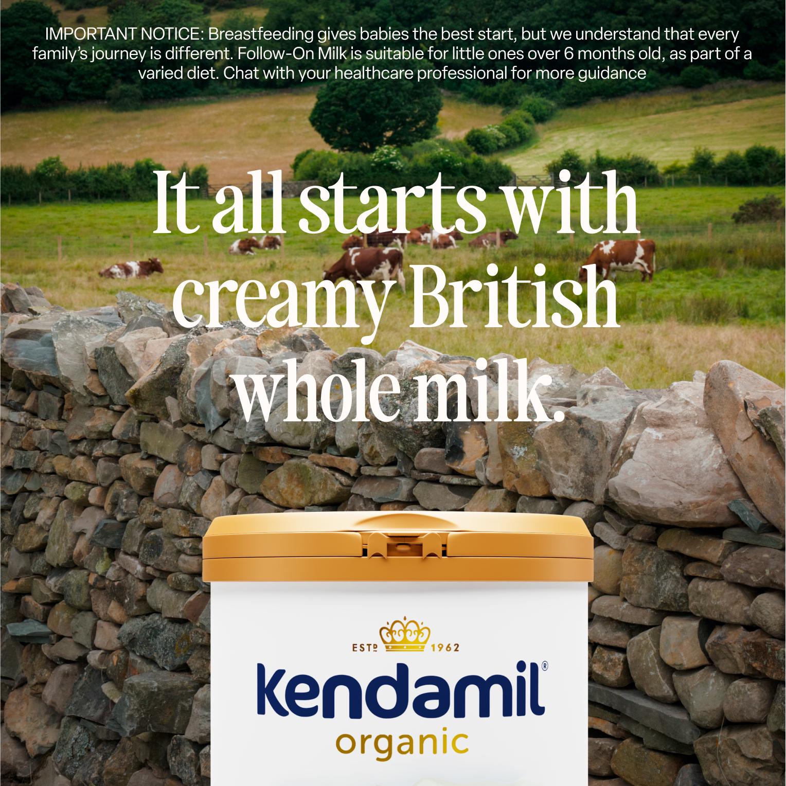 Kendamil Organic 2 Follow On Baby Milk Powder Formula 6-12 Months 800g thumbnail 3