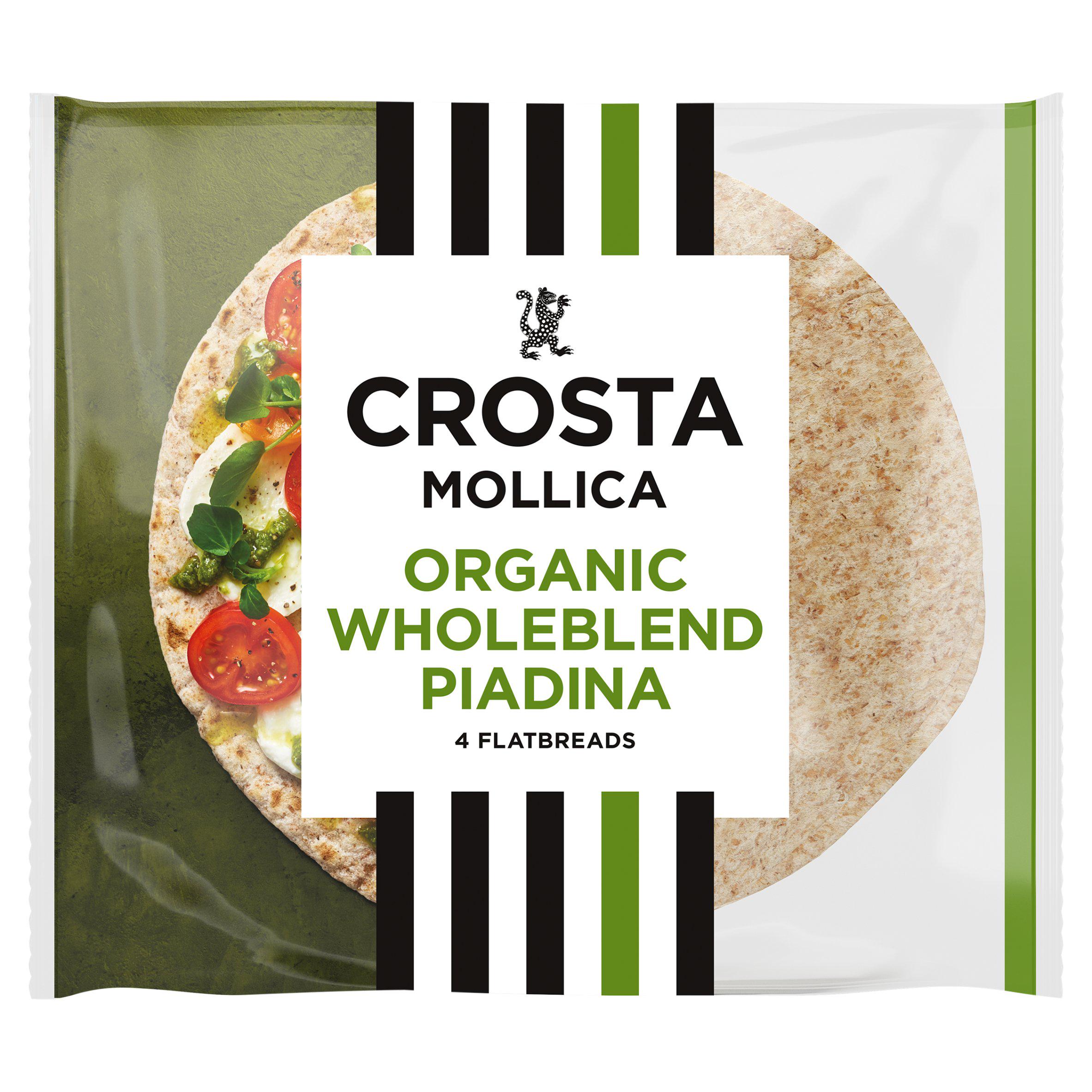Crosta & Mollica Organic Piadina Flatbreads Wholeblend