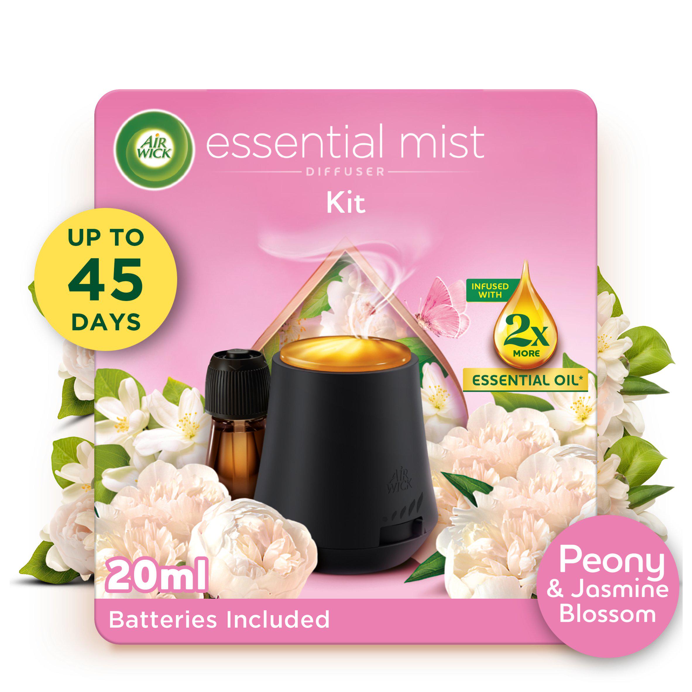 Air Wick Essential Mist Peony & Jasmine Kit Air Freshener 20ml