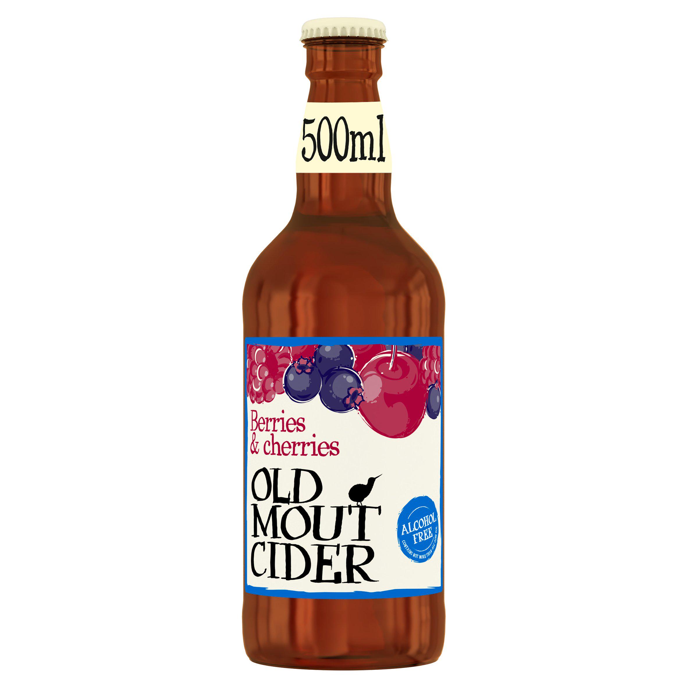Old Mout Cider Berries & Cherries Alcohol Free Bottle