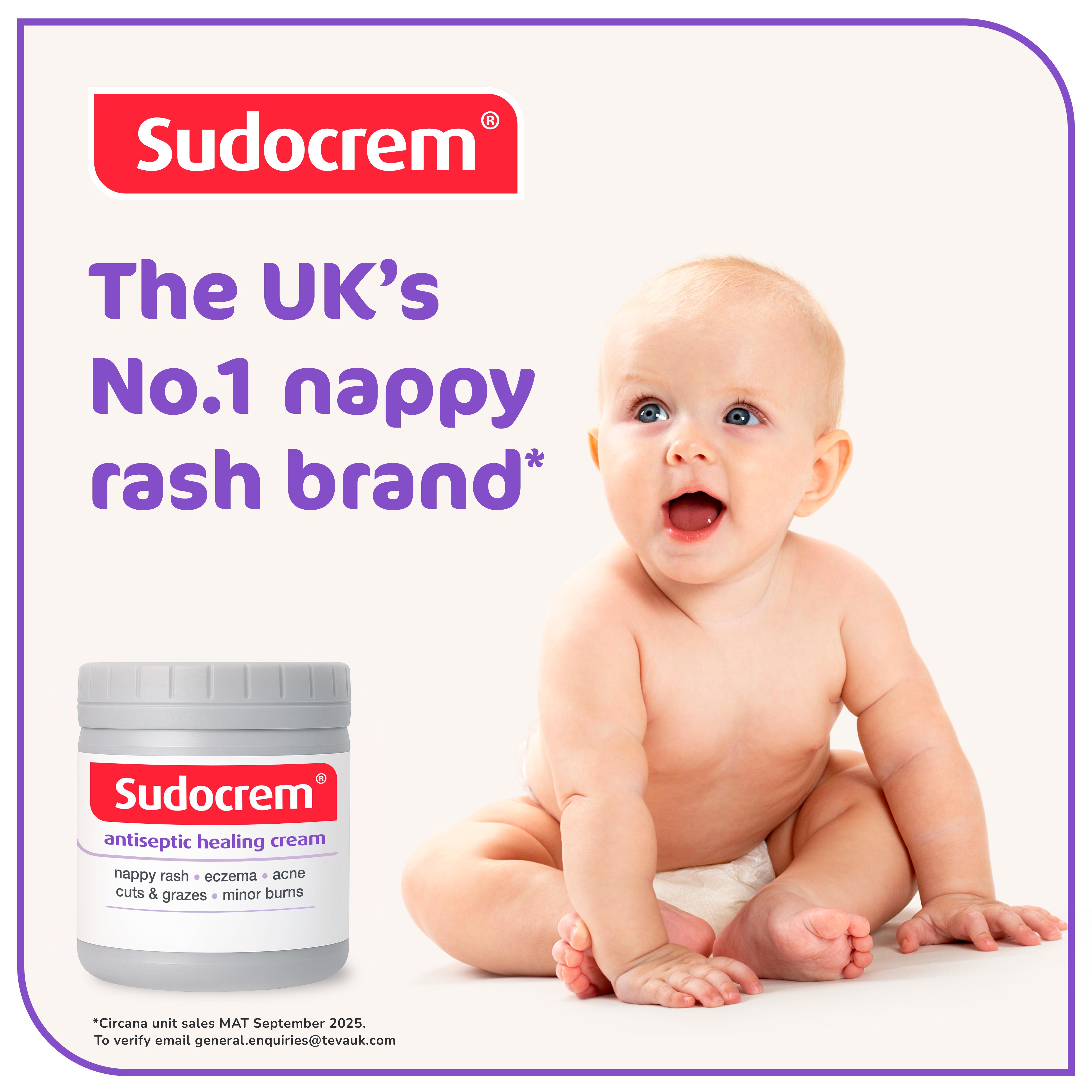 Sudocrem Antiseptic Cream Nappy Rash, Acne Spots, Eczema & First Aid 175g thumbnail 2