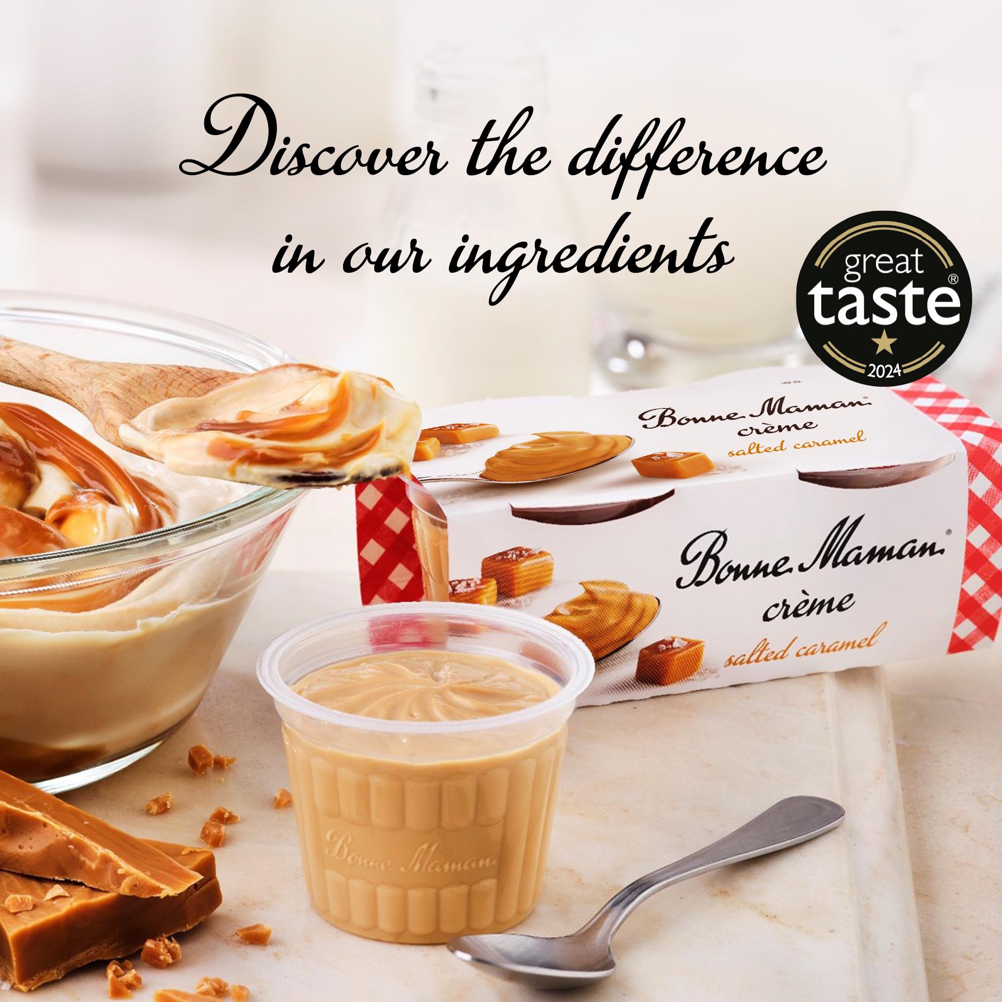 Bonne Maman Salted Caramel Creme Dessert 2x90g thumbnail 3