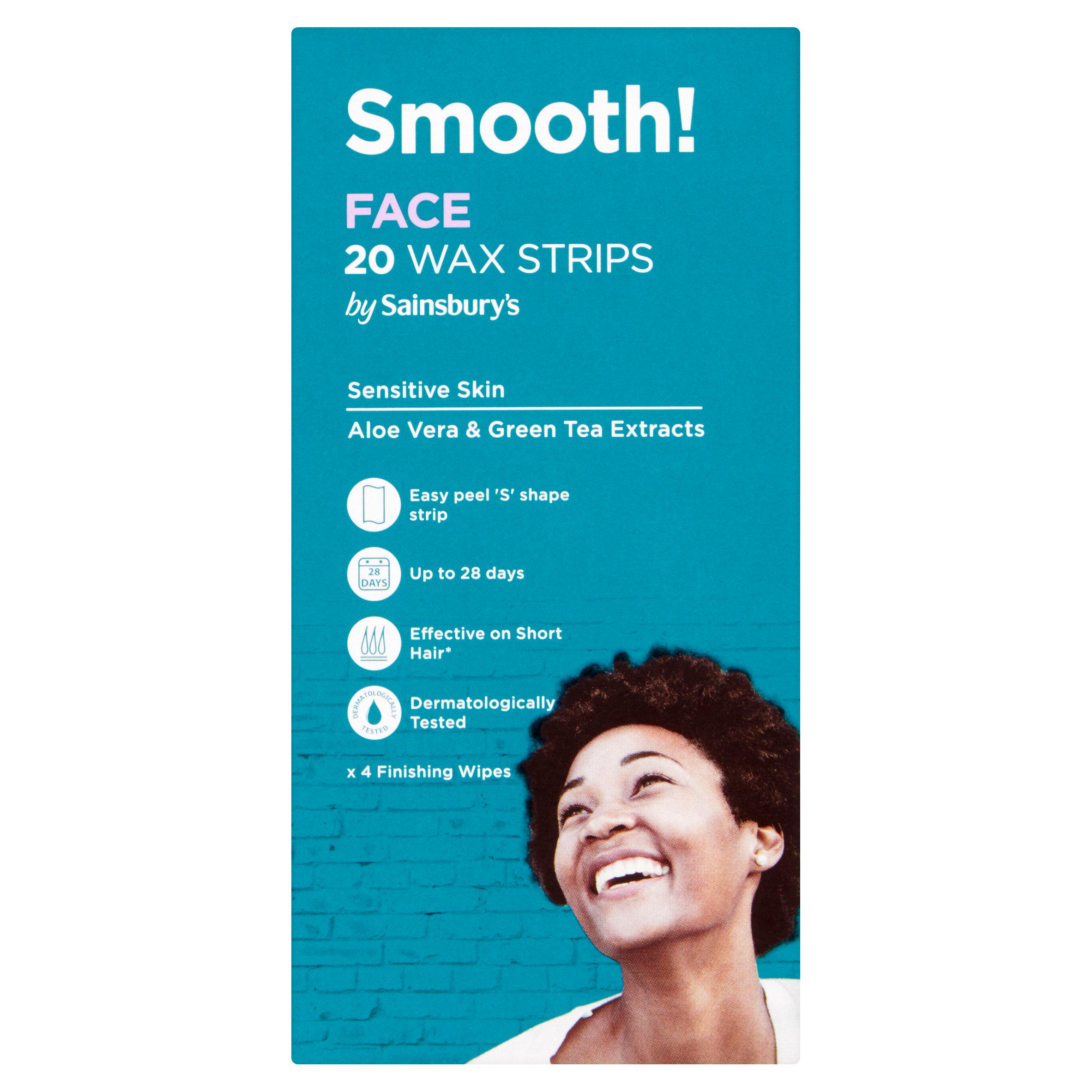 Sainsbury's Smooth! Face Wax Strips x20