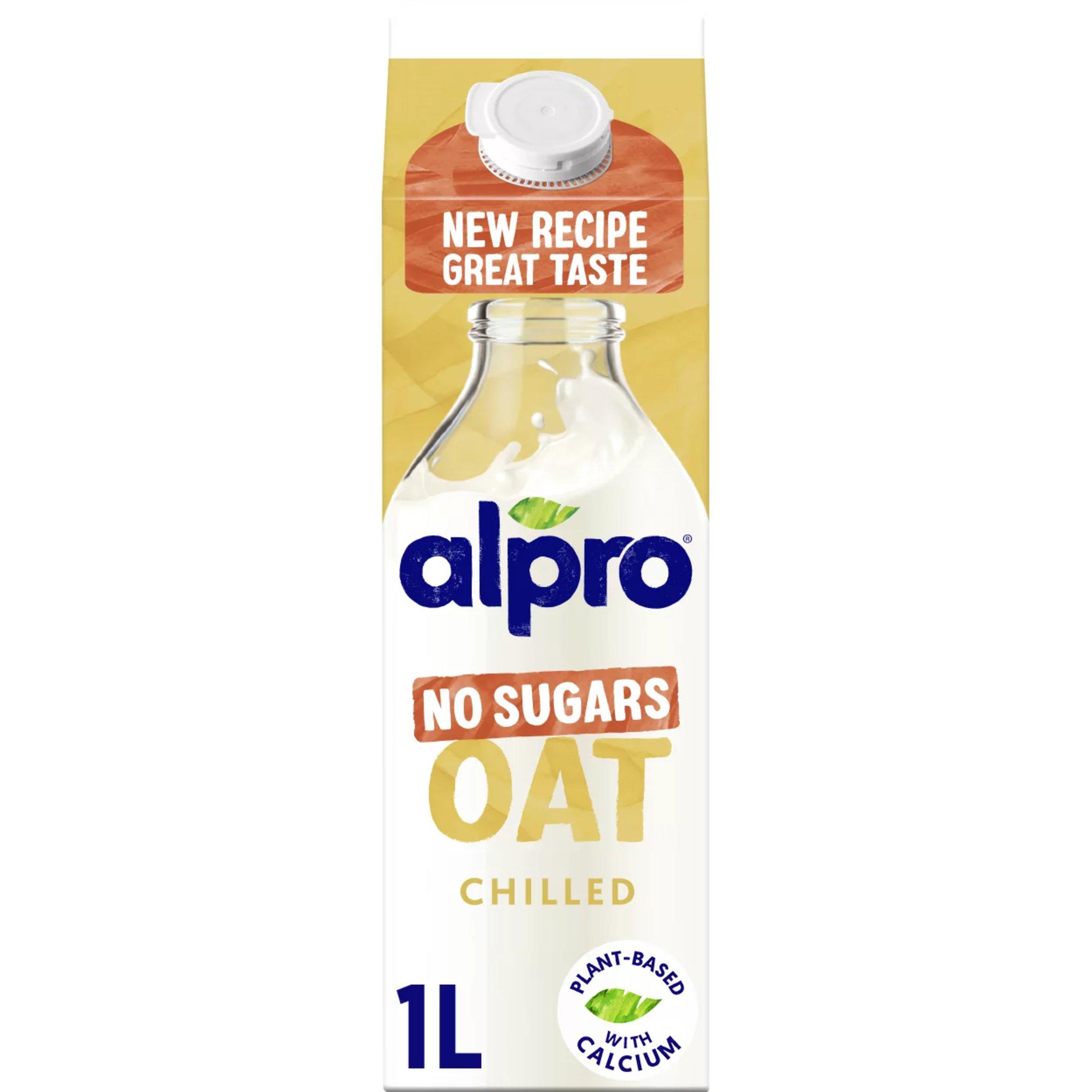 Alpro 1L Oat No Sugar Chilled Dairy Free Drink