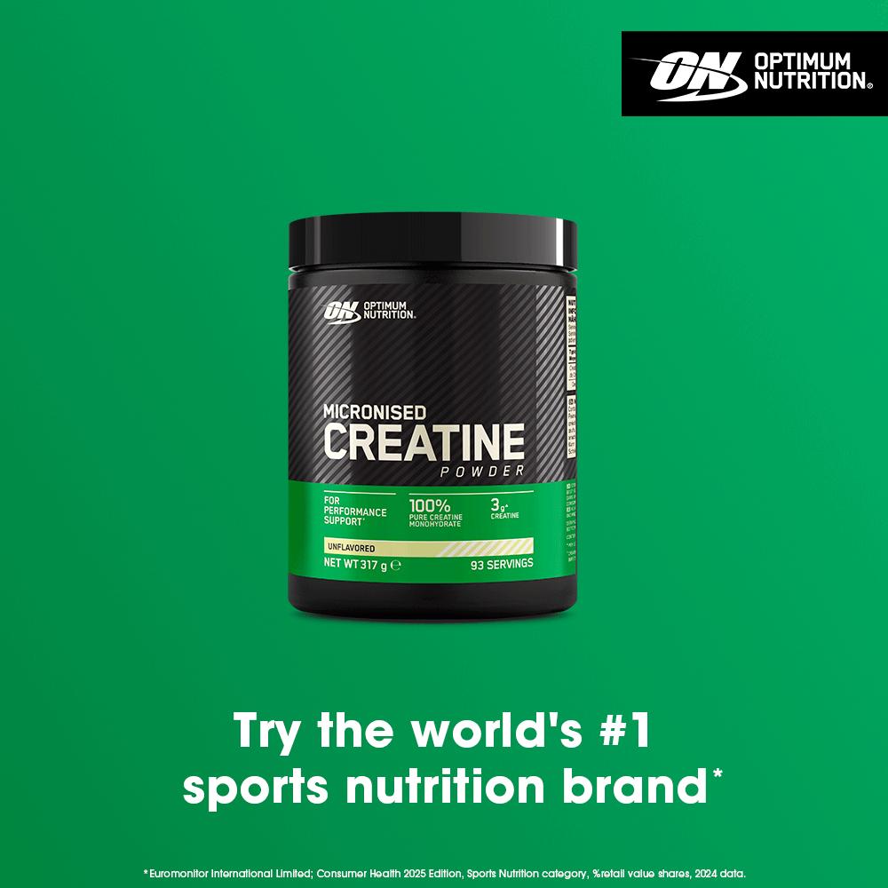 Optimum Nutrition Micronised Creatine Powder Unflavoured 93 servings 317g thumbnail 3