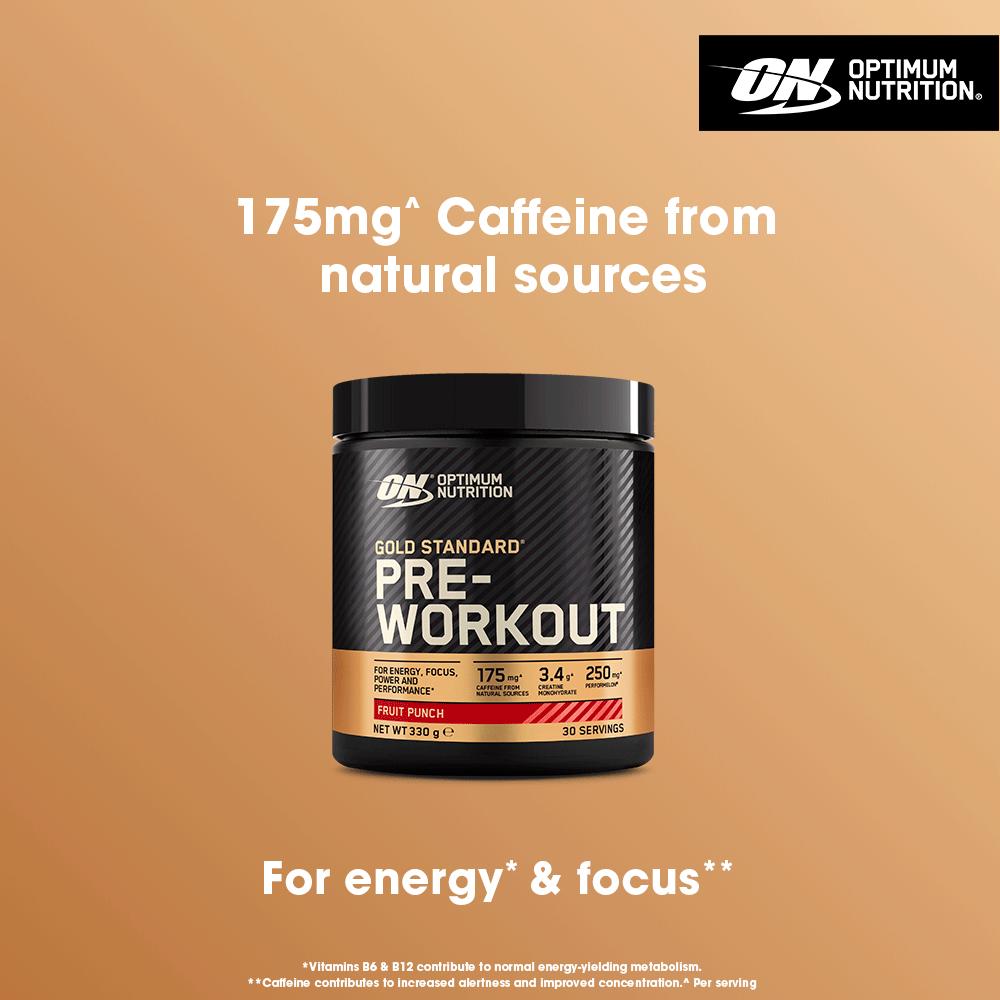 Optimum Nutrition Gold Standard Pre Workout Powder Fruit Punch Flavour 30 servings 330g thumbnail 2
