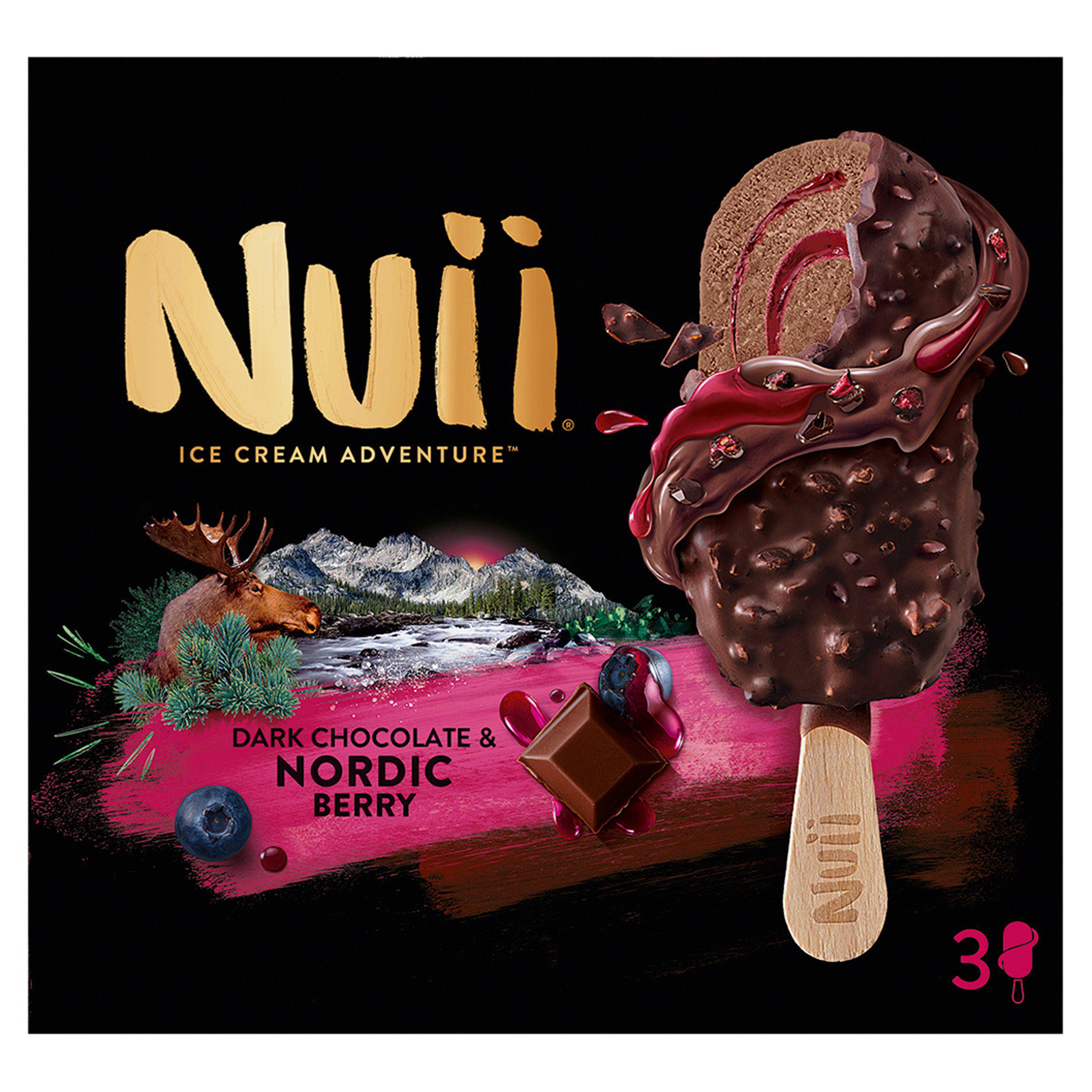 Nuii Dark Chocolate & Nordic Berry Ice Cream Stick