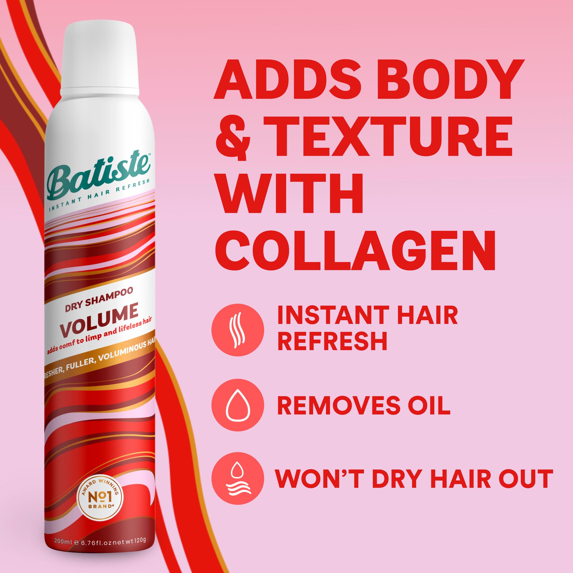 Batiste Dry Shampoo & Volume with Plumping Collagen 200ml thumbnail 2
