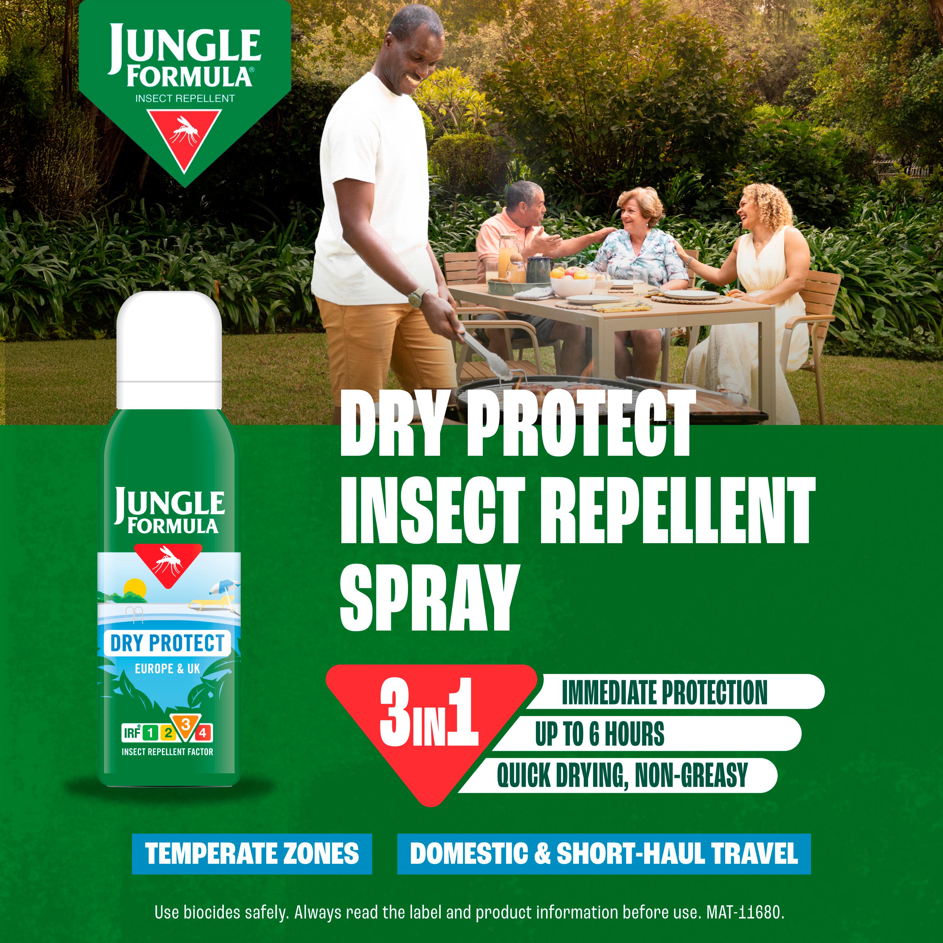 Jungle Formula Dry Protect Insect Repellent 125ml thumbnail 2