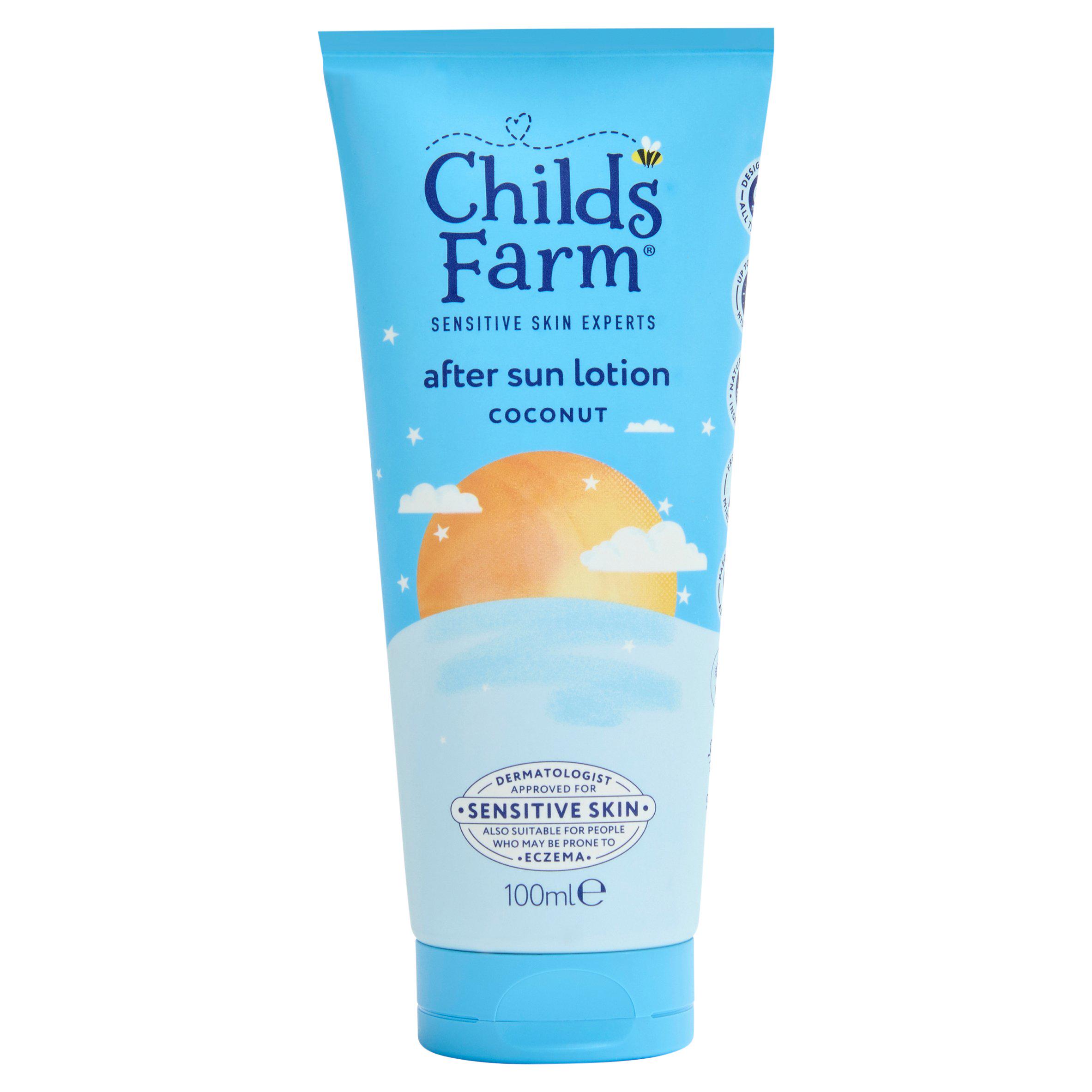 Childs Farm 100ml Coconut After Sun Lotion Soothing Kids Moisturiser for Sensitive Skin