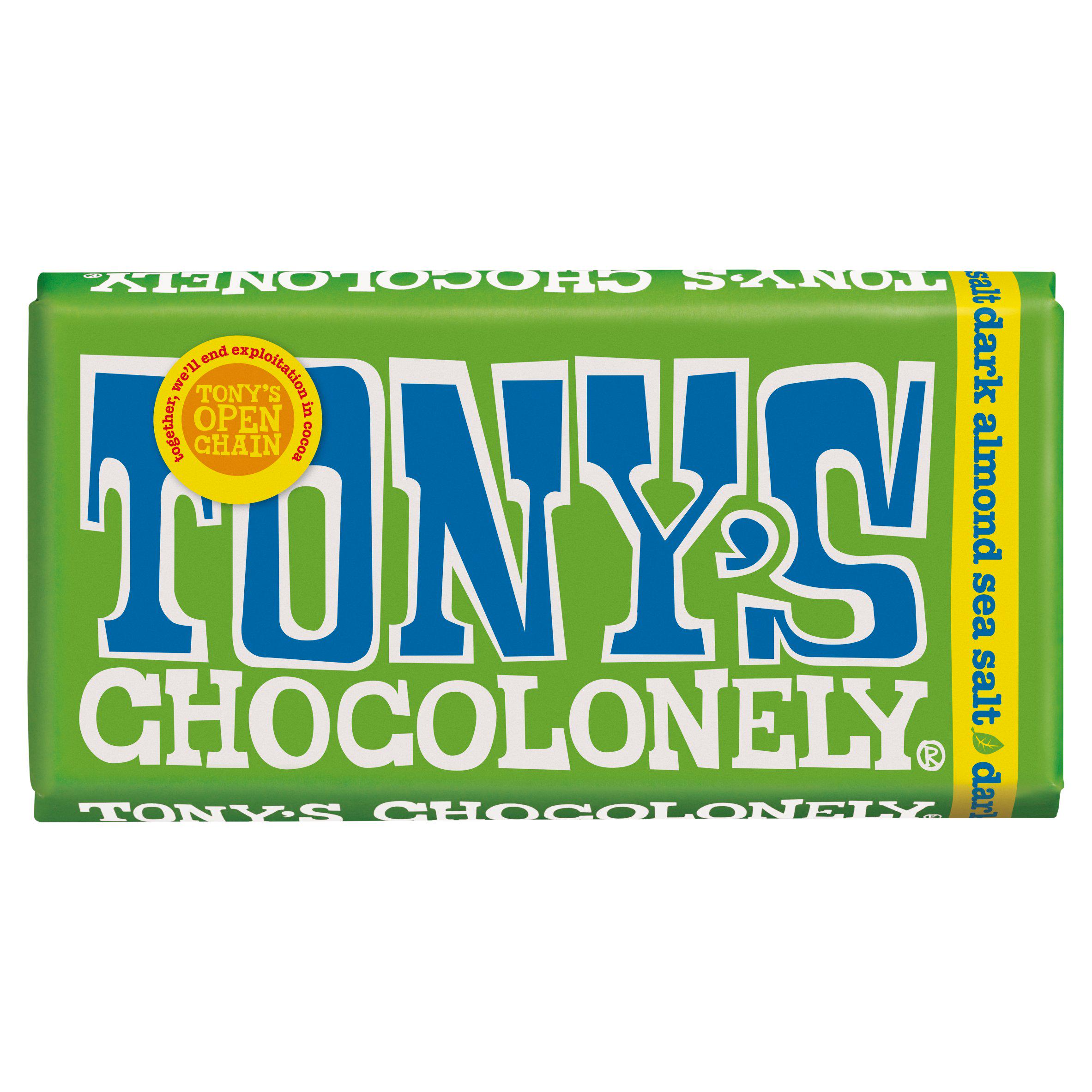 Tony's Chocolonely Dark Chocolate 51% Almond Sea Salt