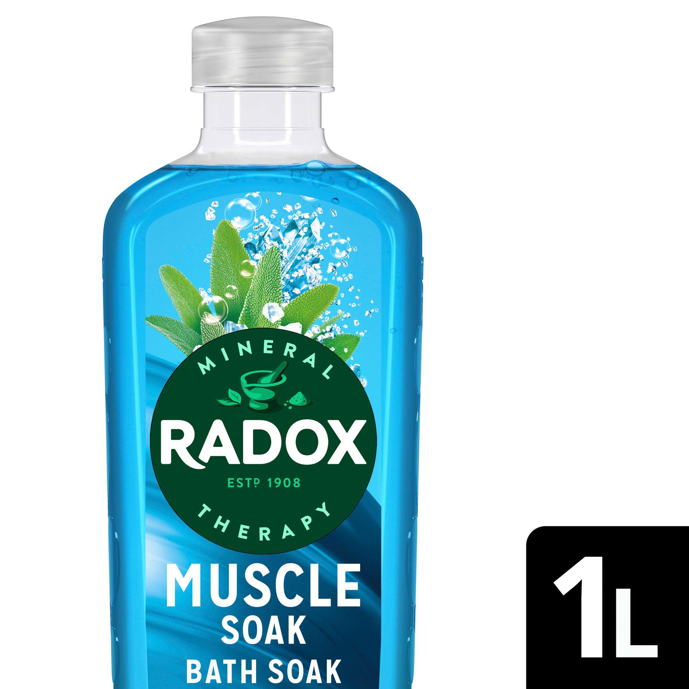 Radox Mineral Therapy Muscle Soak Bath Soak Bubble Bath 1L