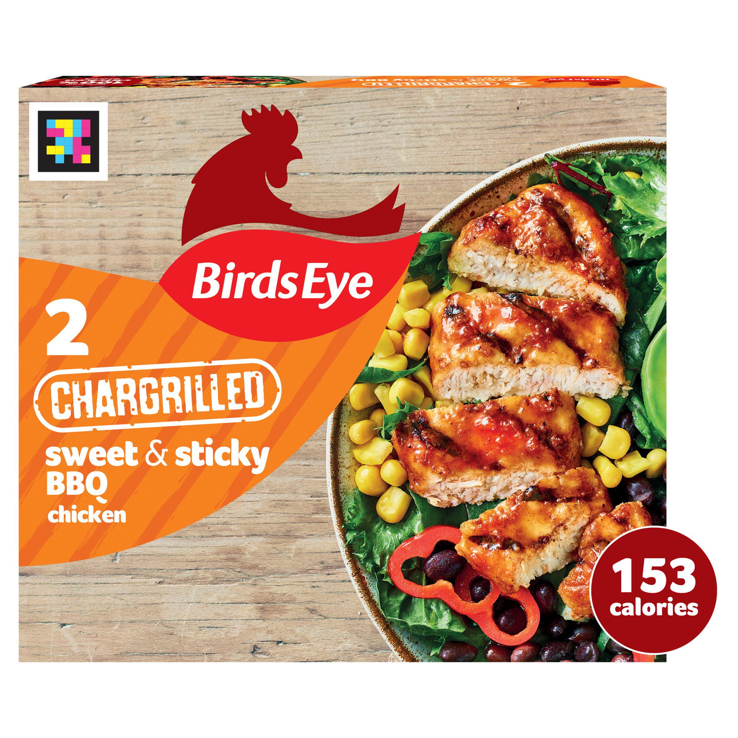 Birds Eye 2 Sweet & Sticky BBQ Chicken Chargrills 174g