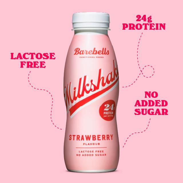 Barebells Protein Milkshake Strawberry Flavour 330ml thumbnail 3