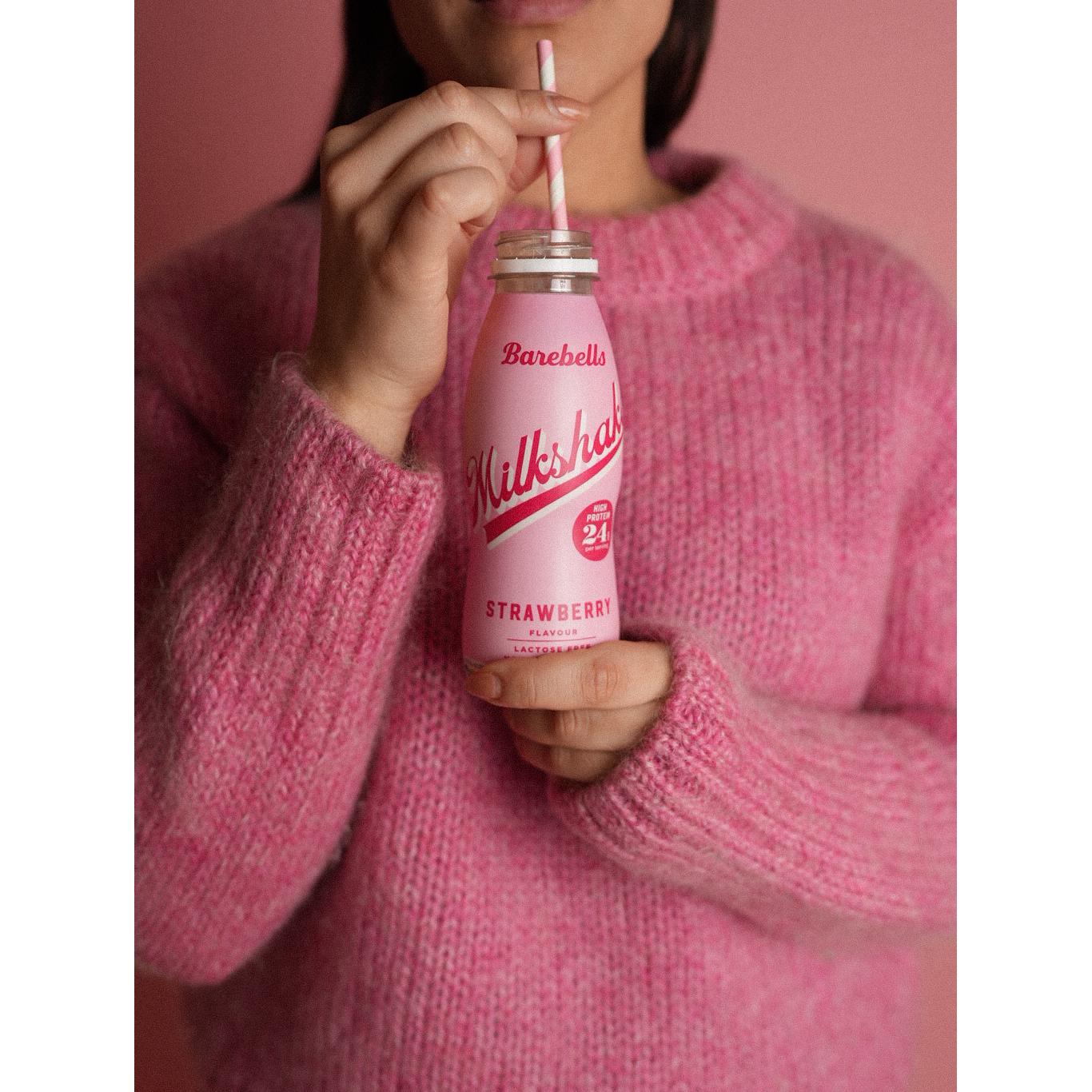 Barebells Protein Milkshake Strawberry Flavour 330ml thumbnail 6