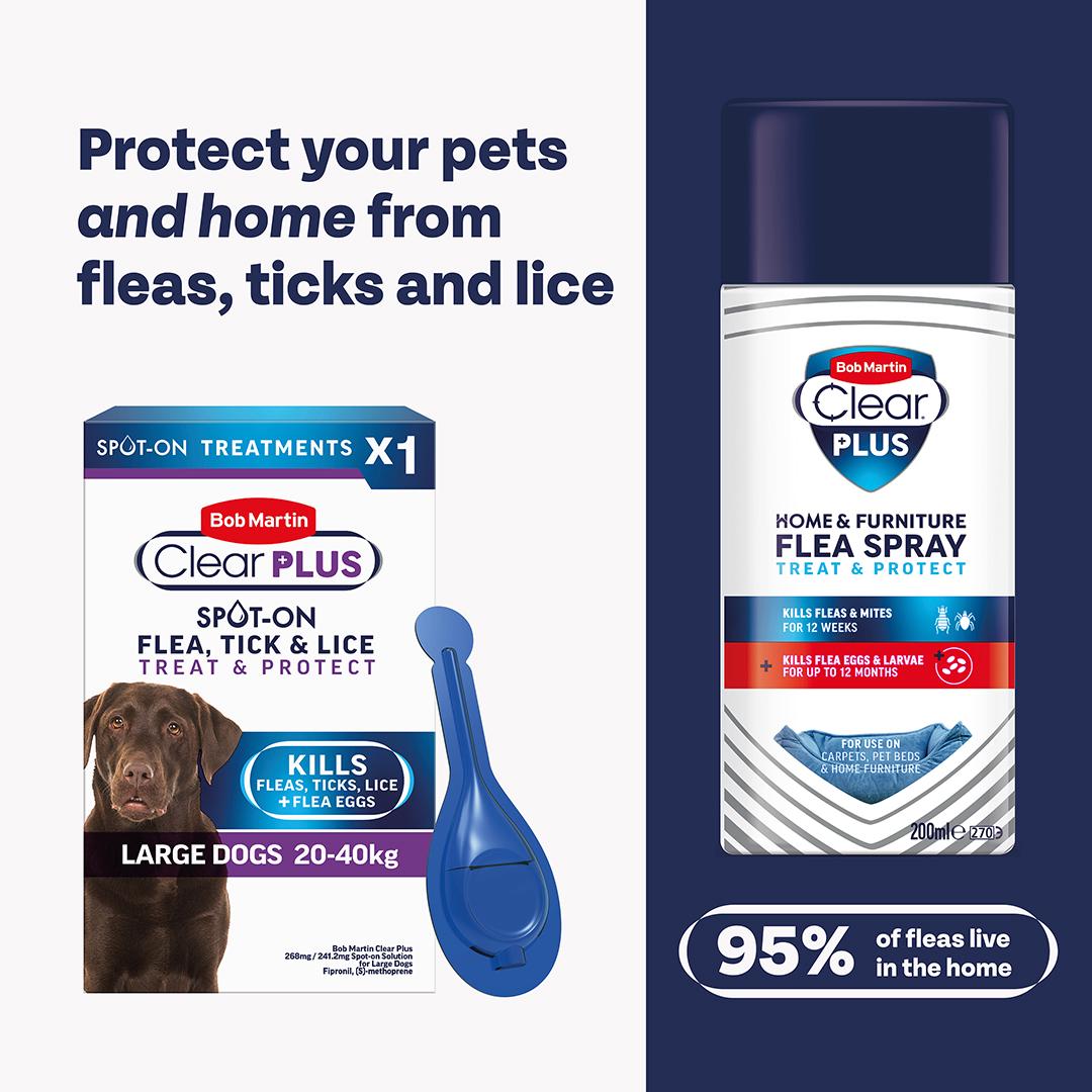 Bob Martin Clear Plus Spot On Flea & Tick Treatment for Large Dogs thumbnail 5