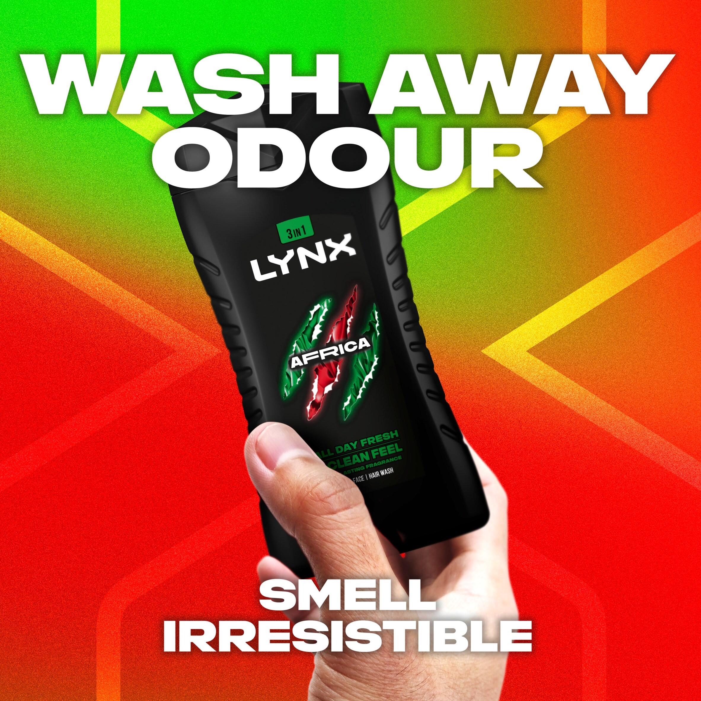 Lynx Africa Shower Gel Body Wash for Men Travel Size 50ml thumbnail 3