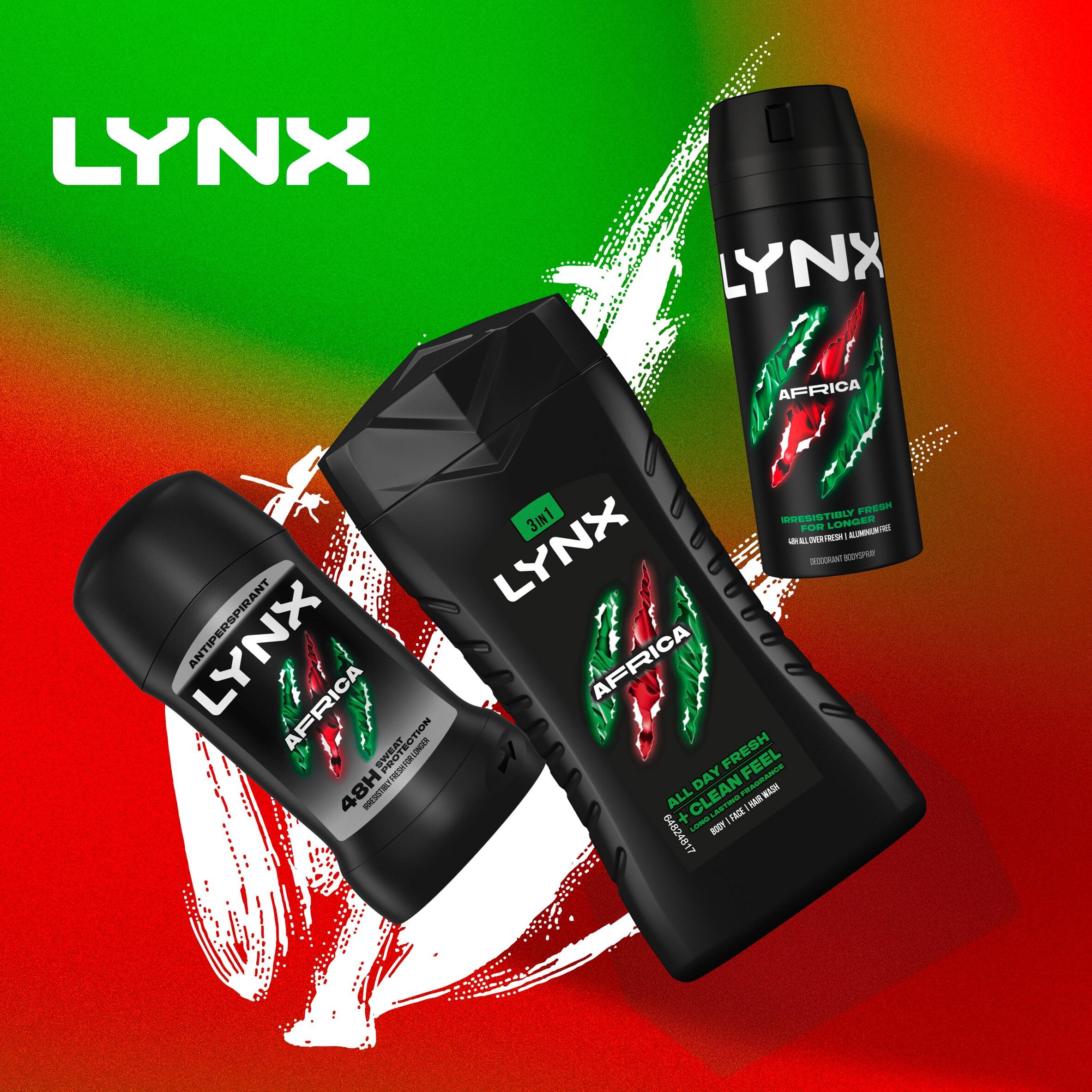 Lynx Africa Shower Gel Body Wash for Men Travel Size 50ml thumbnail 5